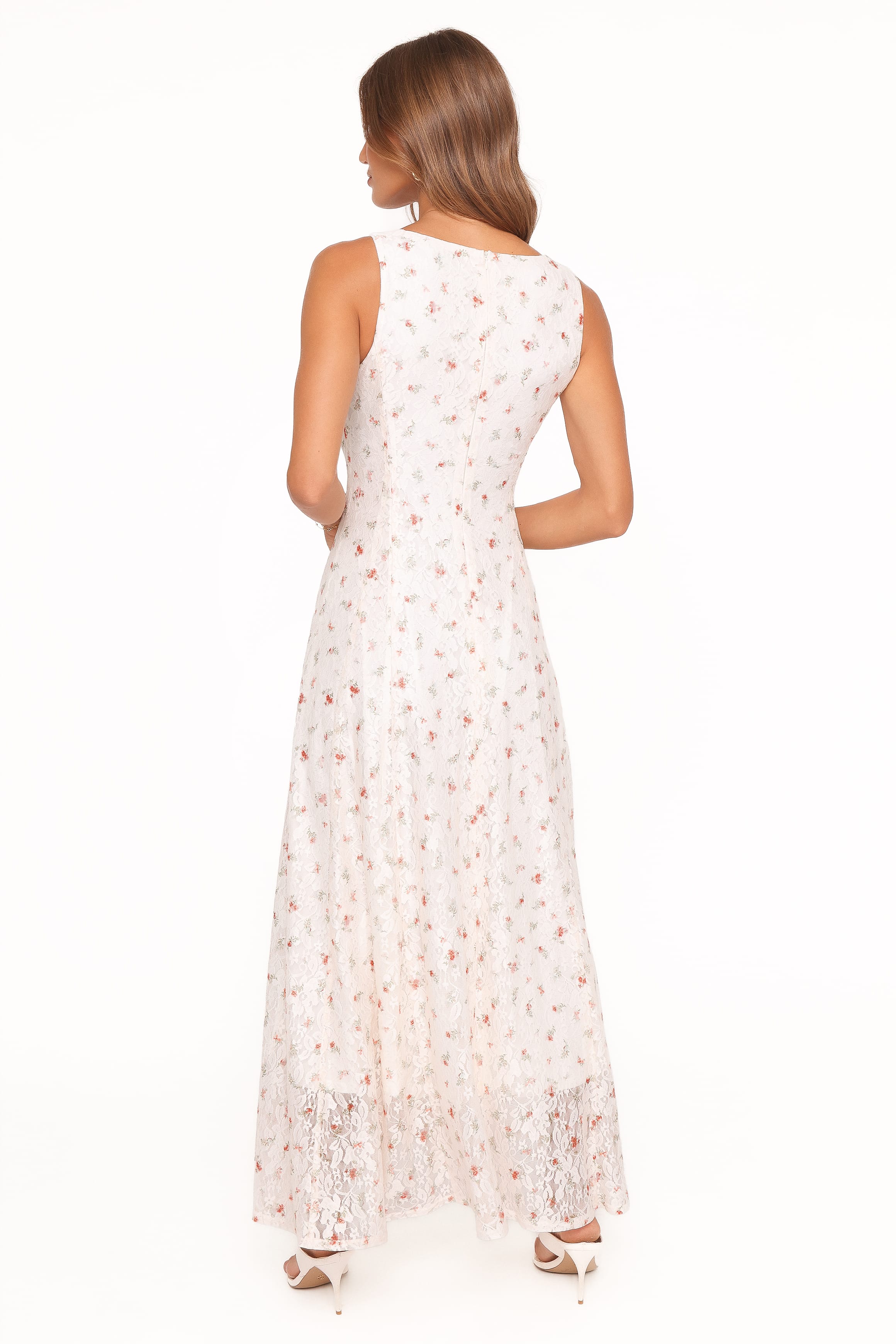 DRESSES Valley Maxi Dress - White Floral Lace