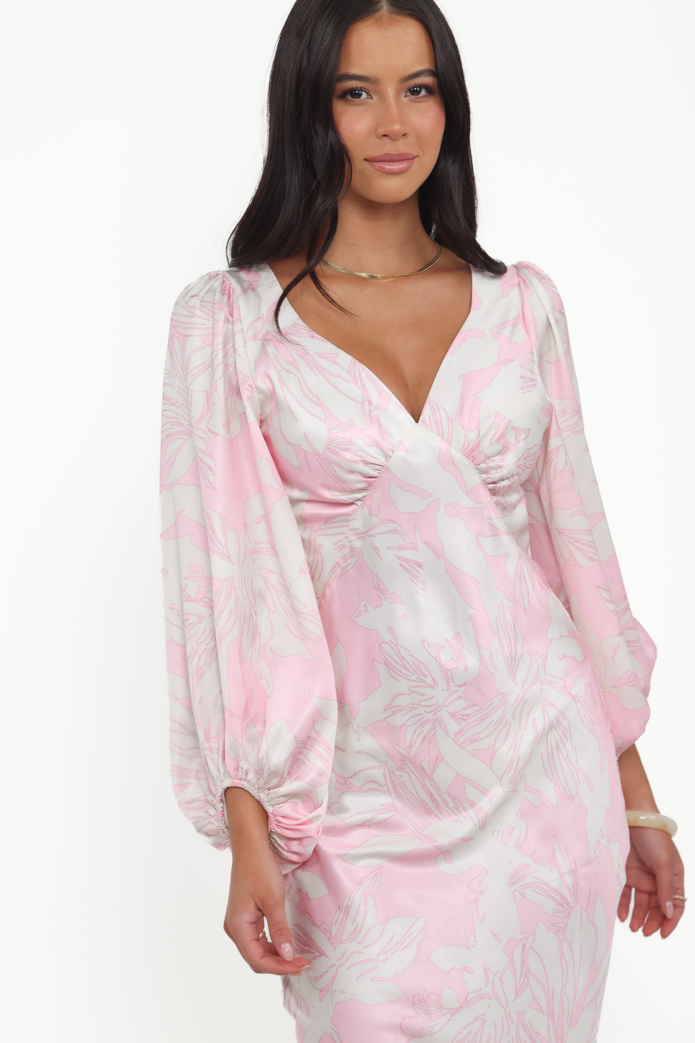 DRESSES Varly Long Sleeve Dress - Pale Pink