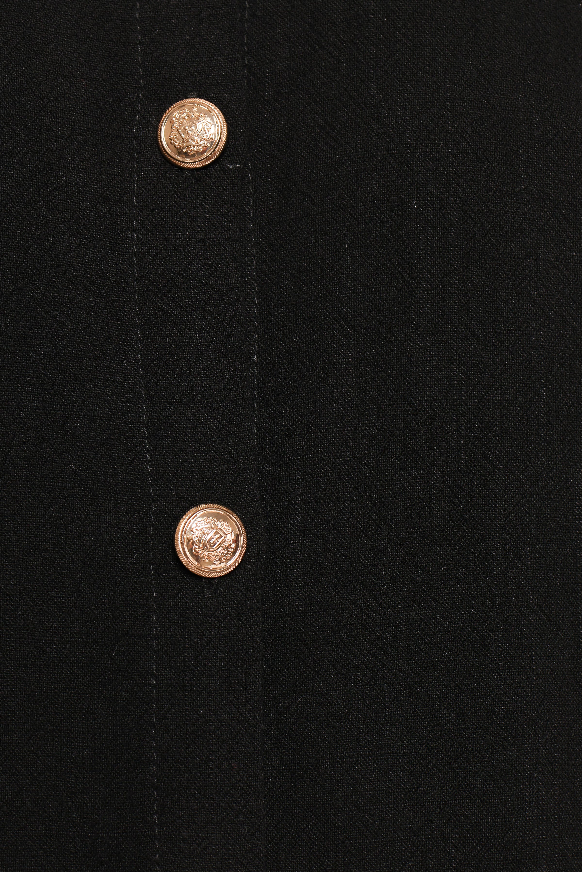 DRESSES Velvette Mini Button Down Dress - Black