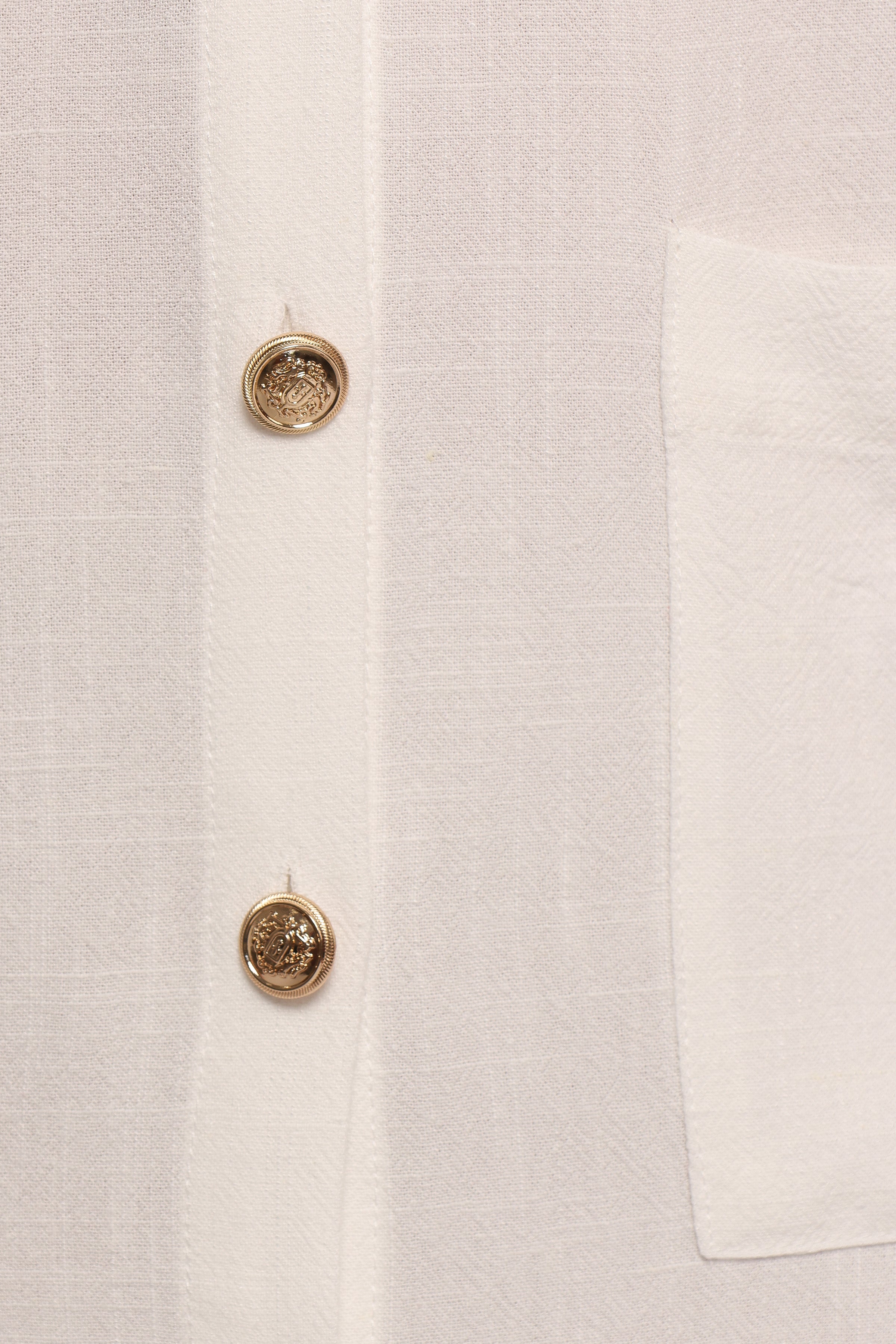 DRESSES Velvette Mini Button Down Dress - White