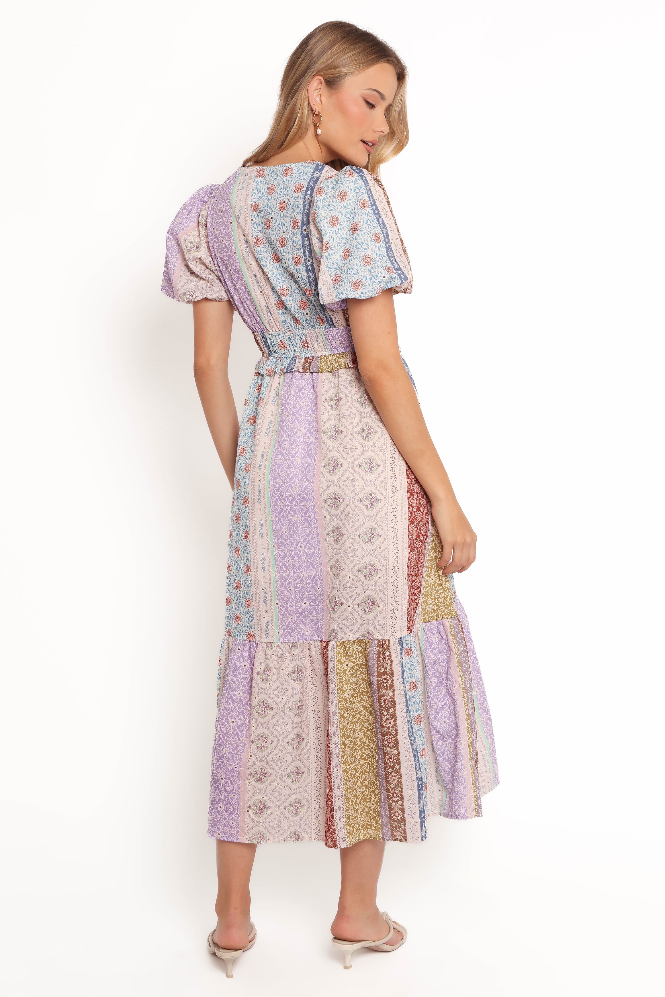 DRESSES Verona Patchwork Midi Dress - Botanic Multi
