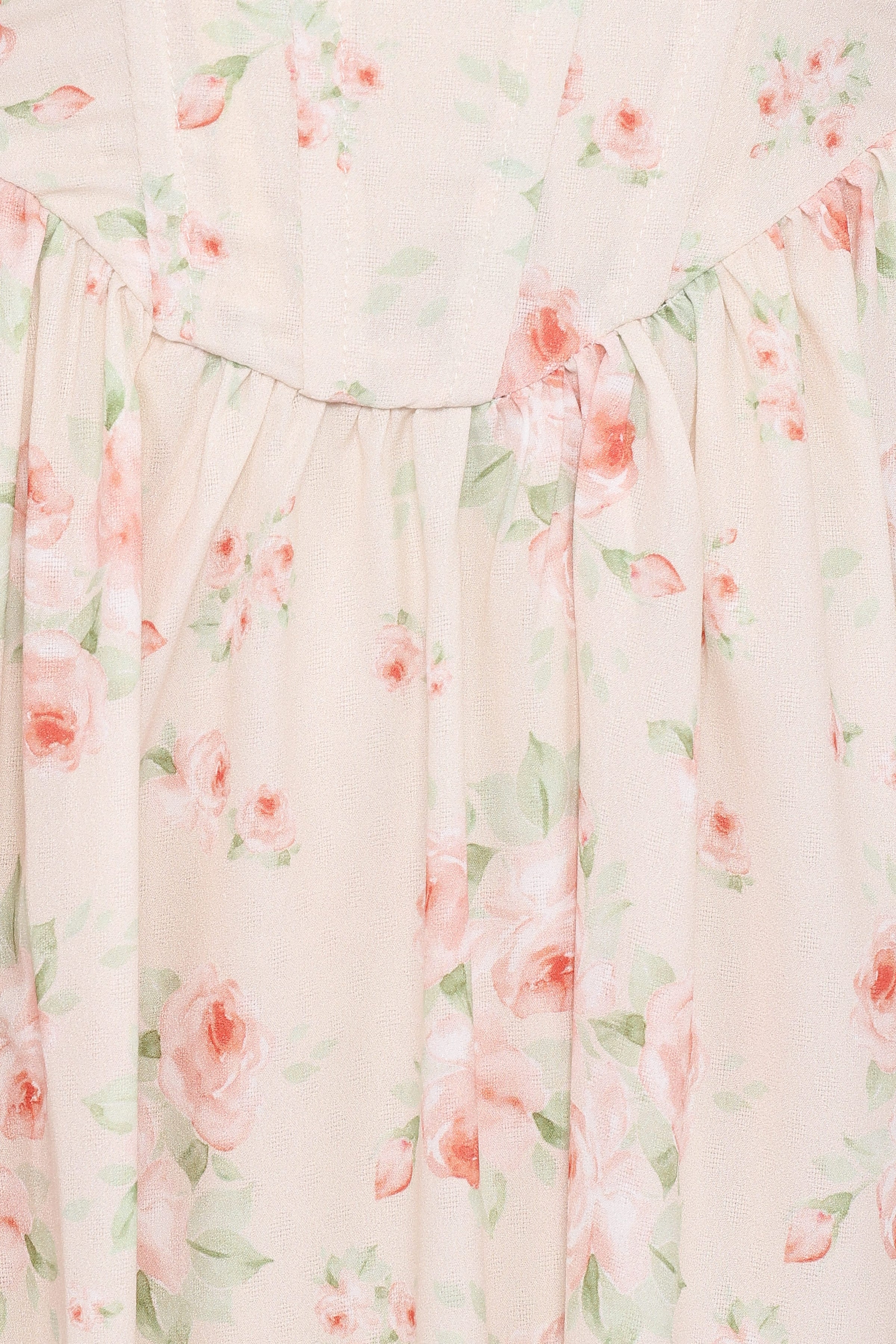 DRESSES Vespa Midi Dress - Peach Floral