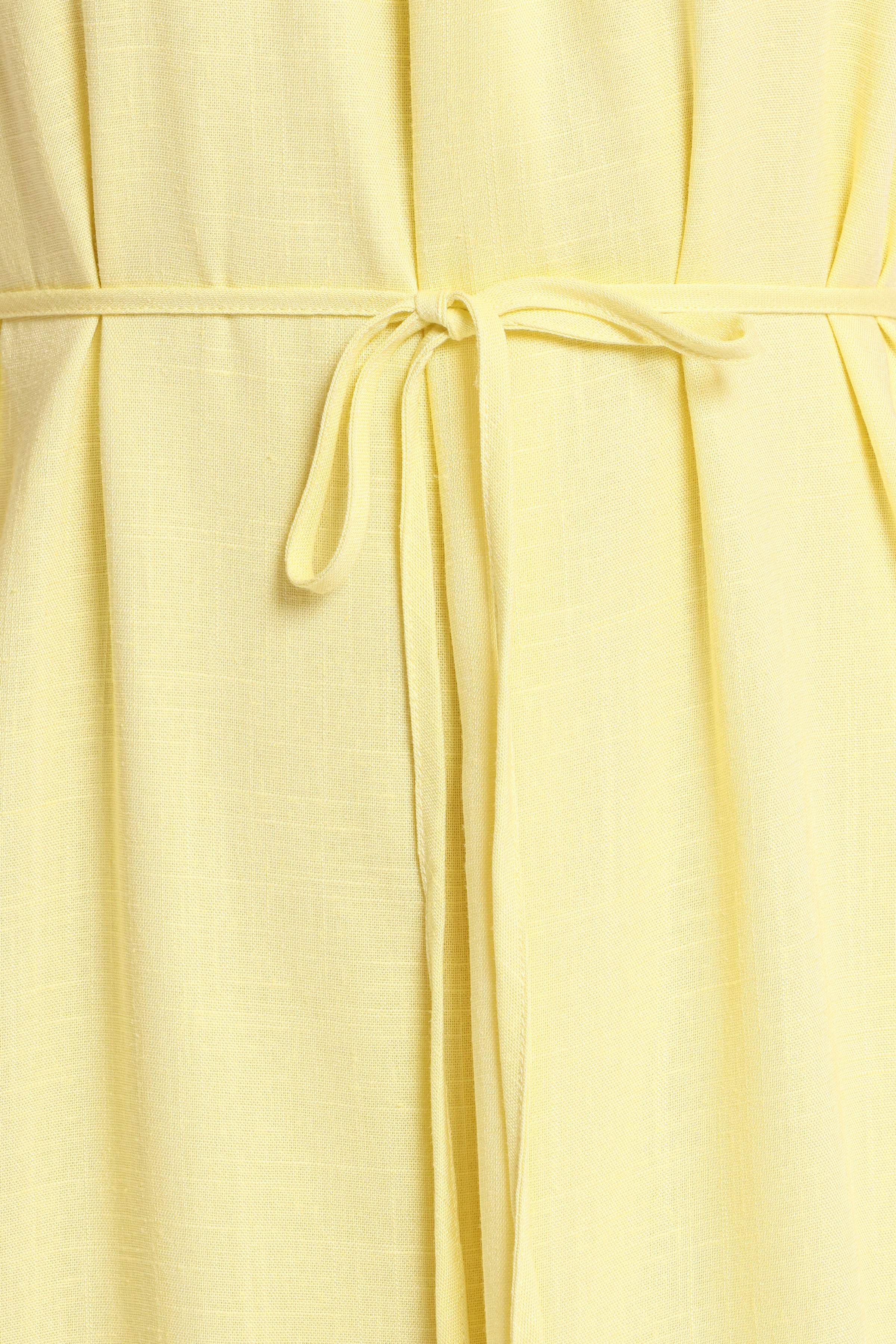 DRESSES View Halterneck Maxi Dress - Lemon