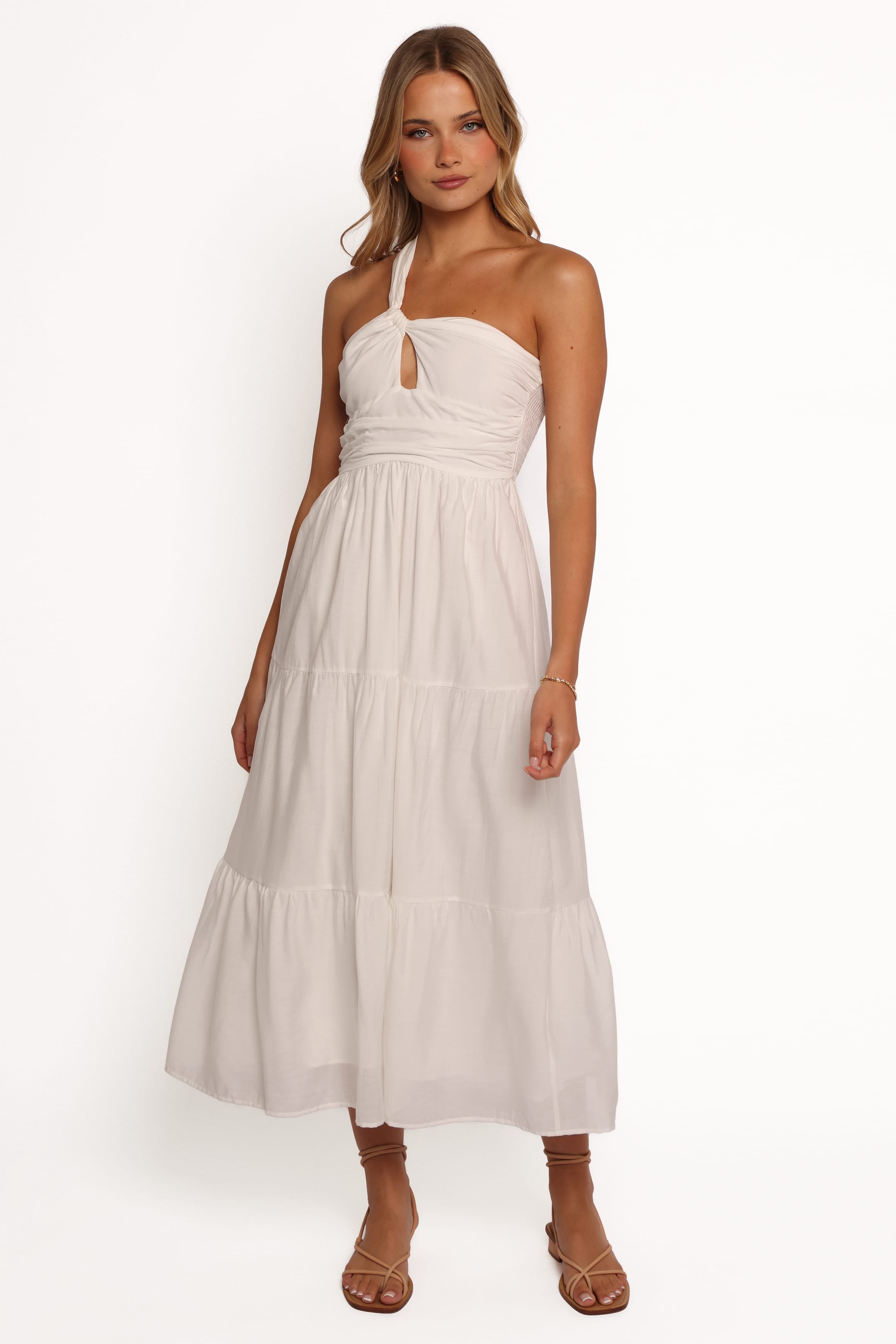 DRESSES Vinny One Shoulder Maxi Dress - White