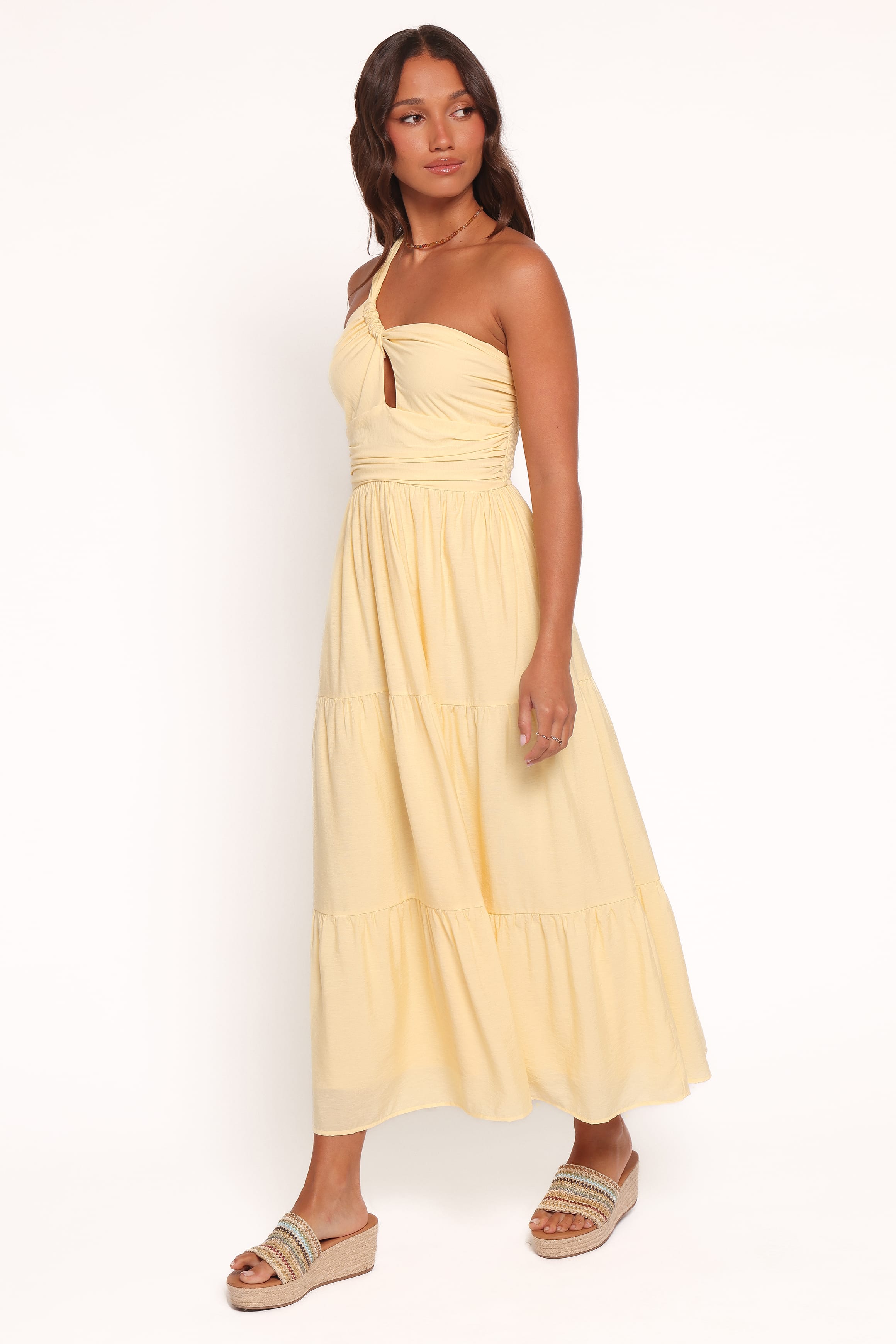 DRESSES Vinny One Shoulder Maxi Dress - Yellow