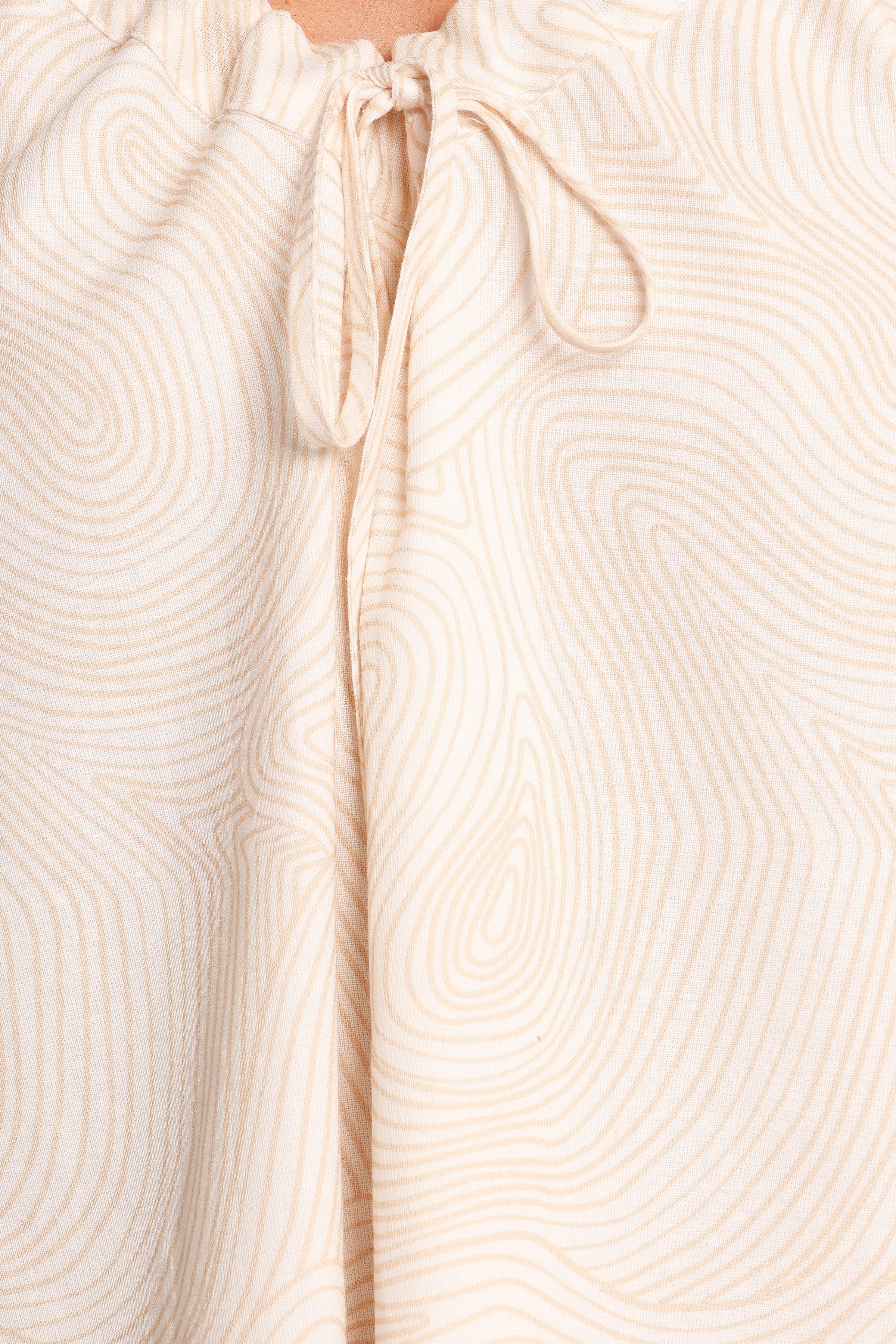 DRESSES Walker Smock Mini Dress - Tan Swirl