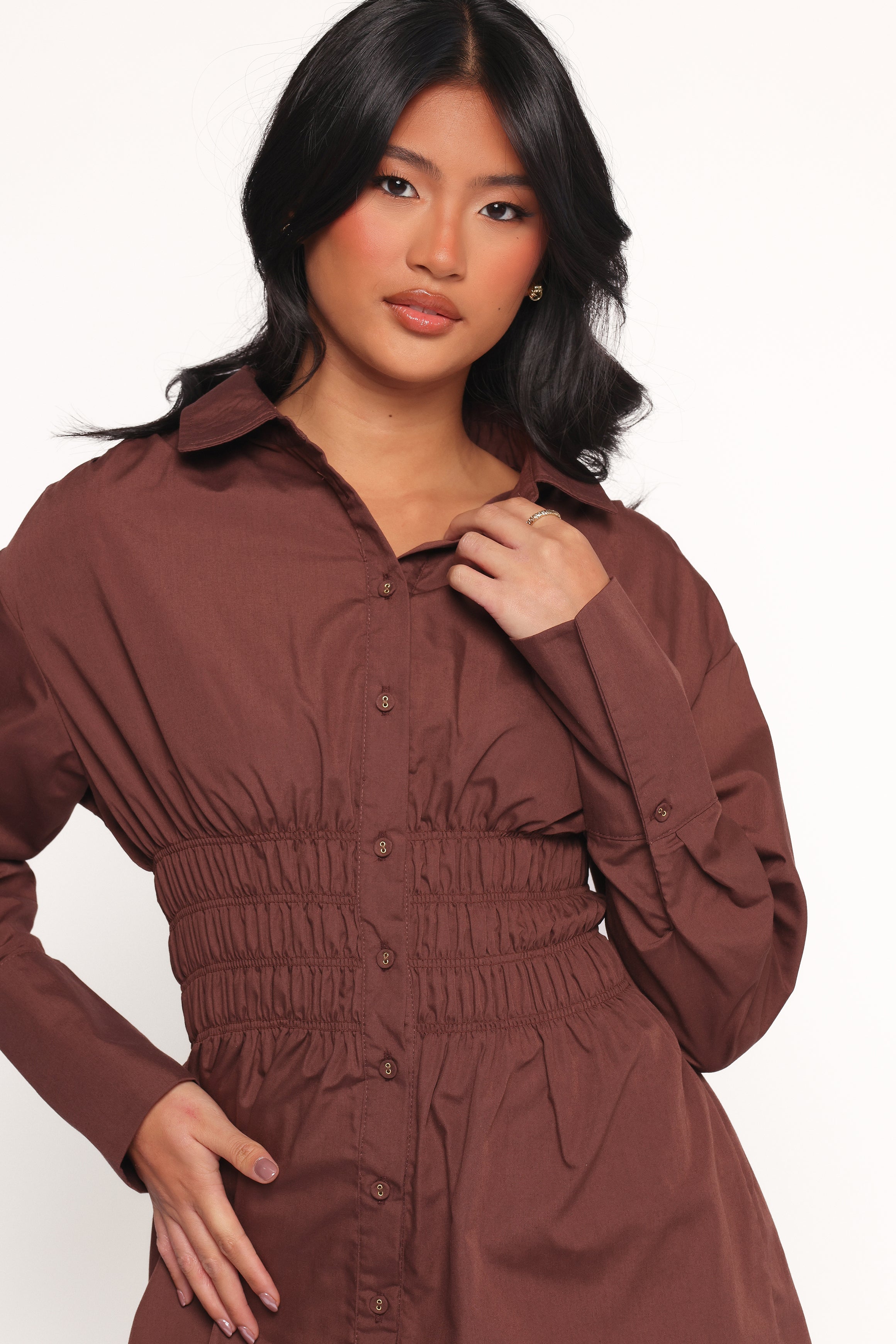 DRESSES Wallace Mini Dress - Chocolate