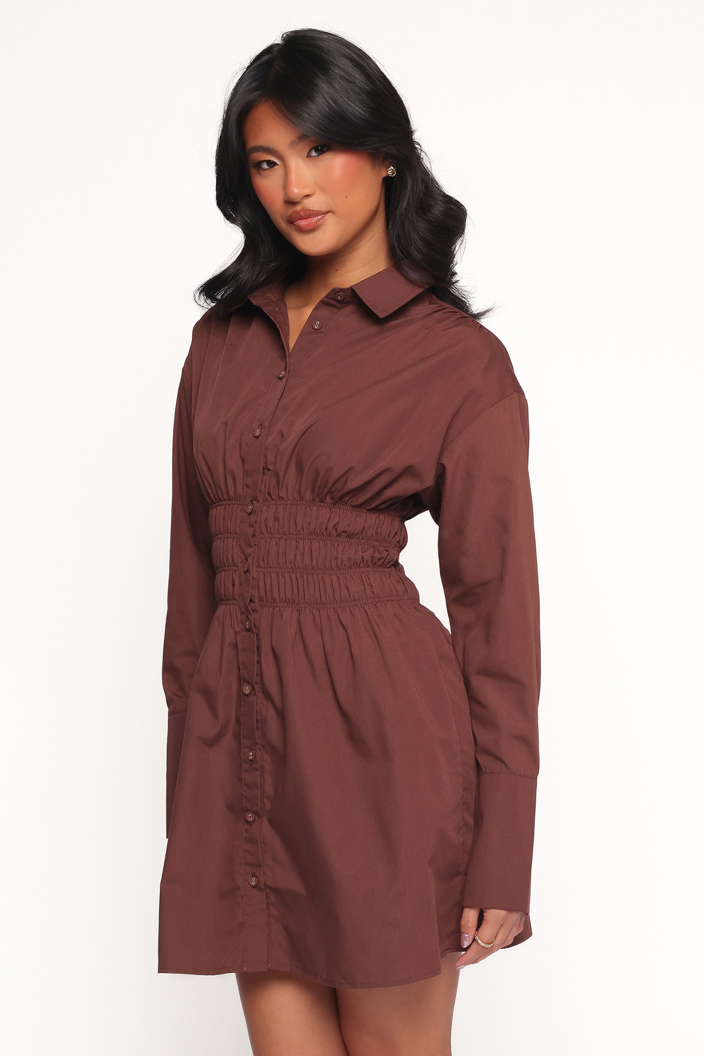 DRESSES Wallace Mini Dress - Chocolate