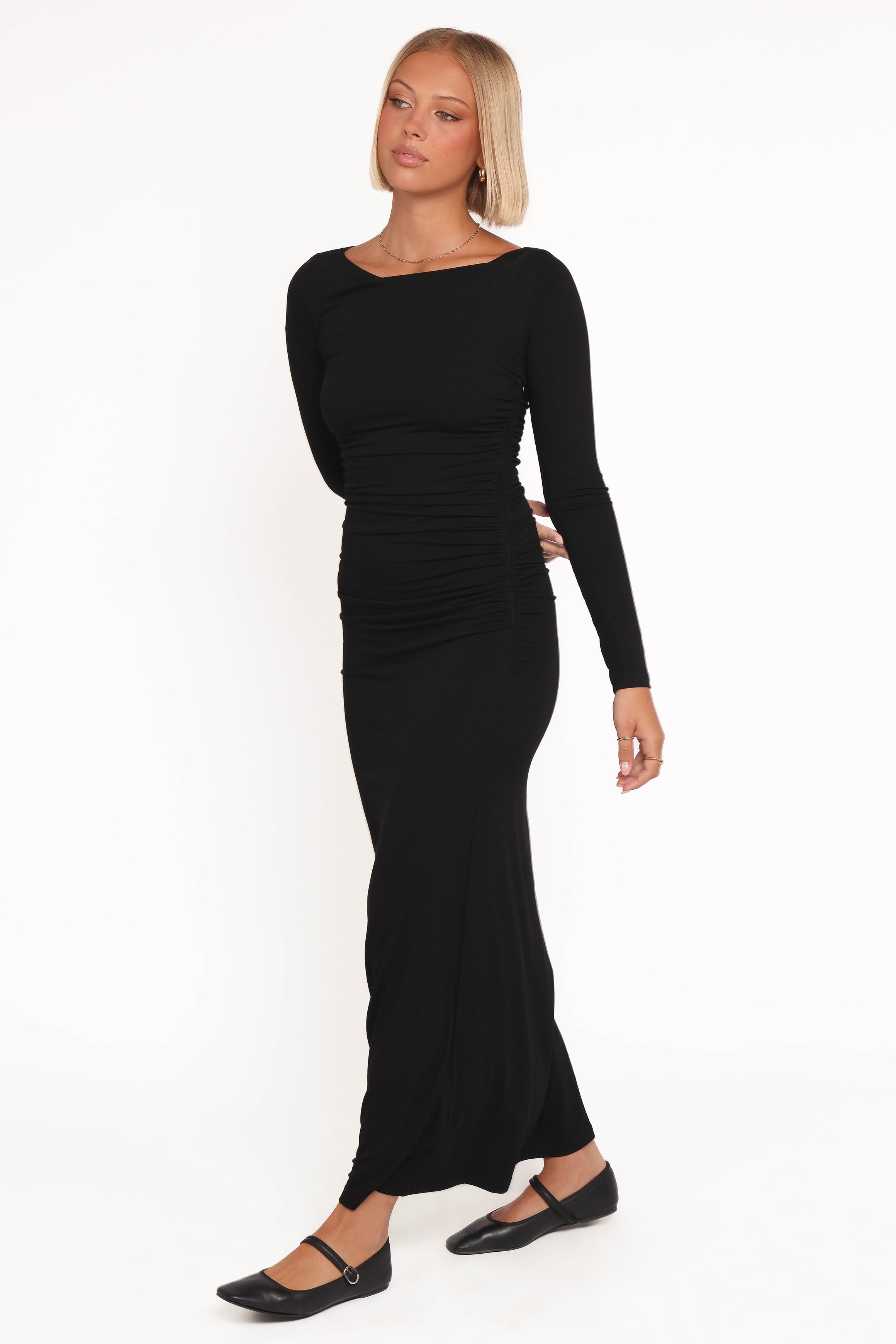 DRESSES Warren Long Sleeve Maxi Dress - Black