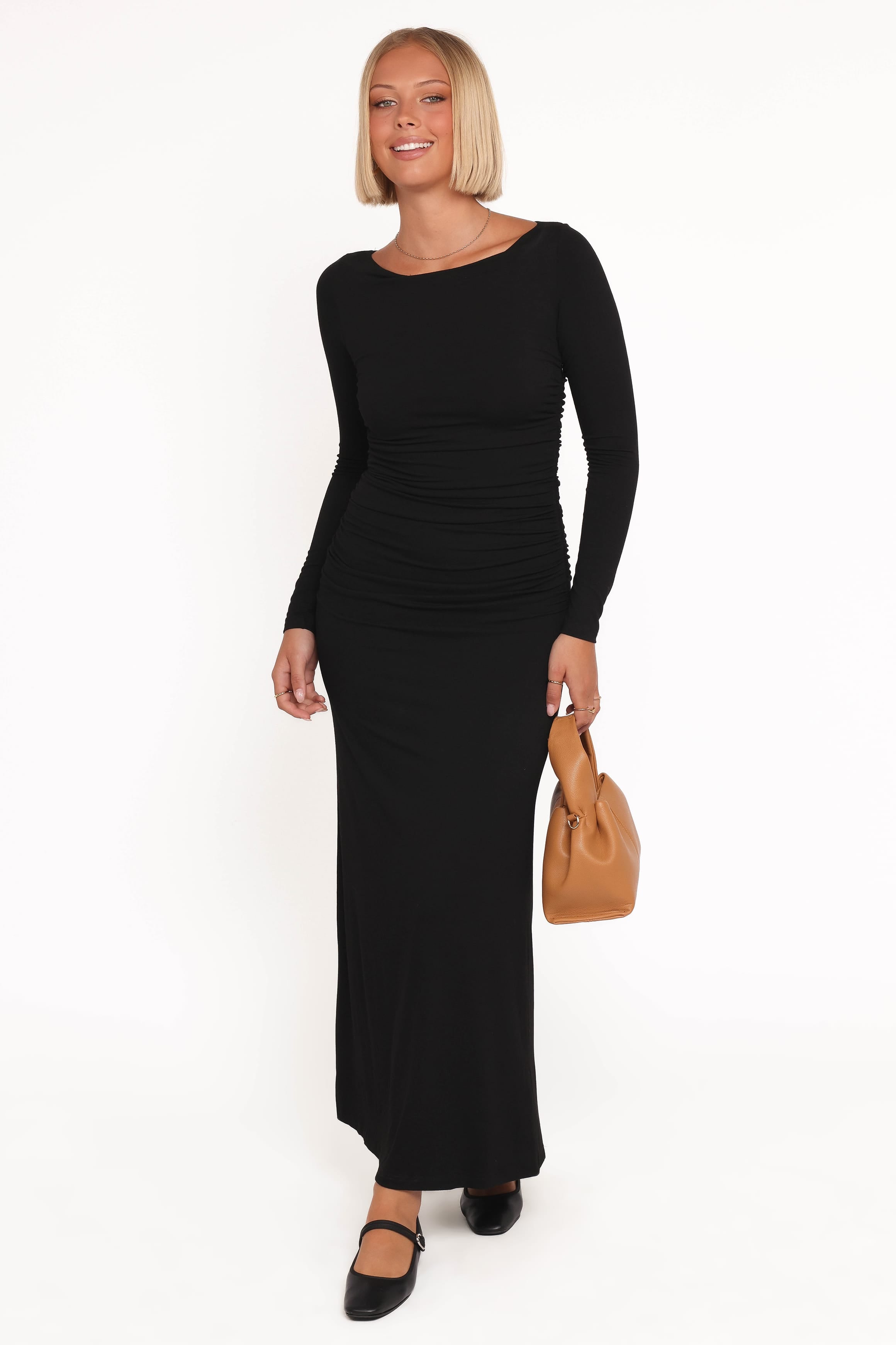 DRESSES Warren Long Sleeve Maxi Dress - Black