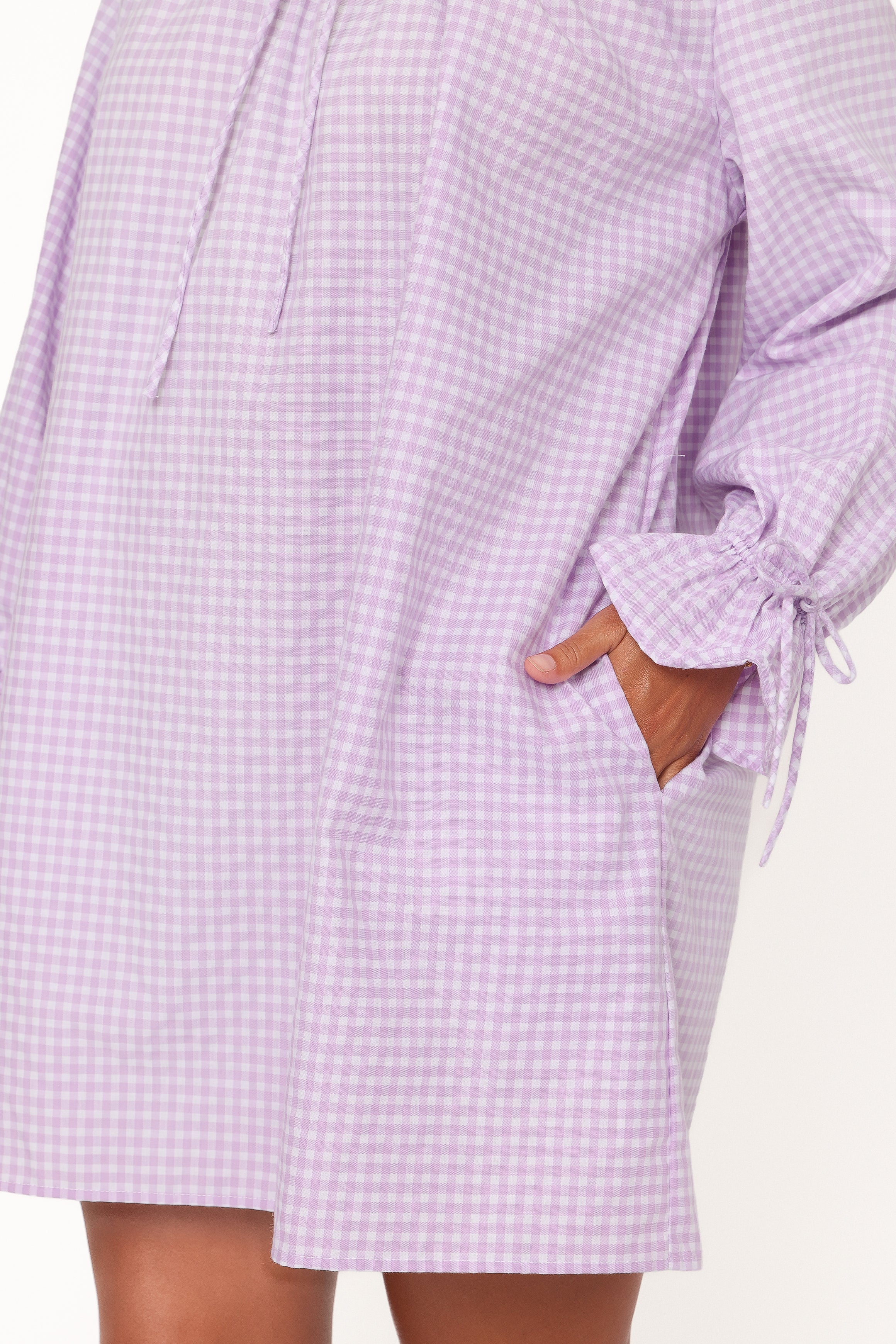 DRESSES Wendy Mini Dress - Lilac Gingham