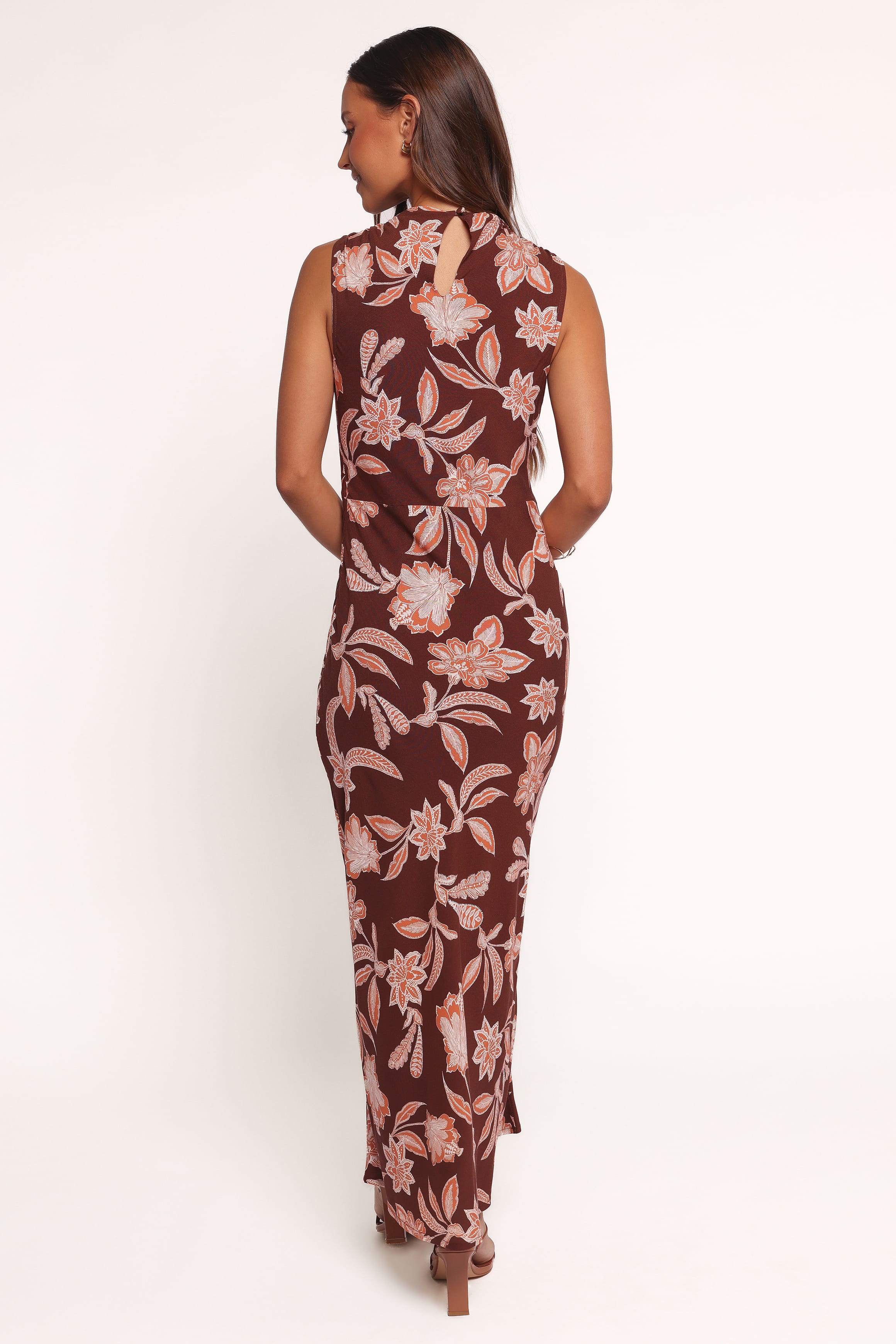 DRESSES Wheeler Midi Dress - Orange Floral