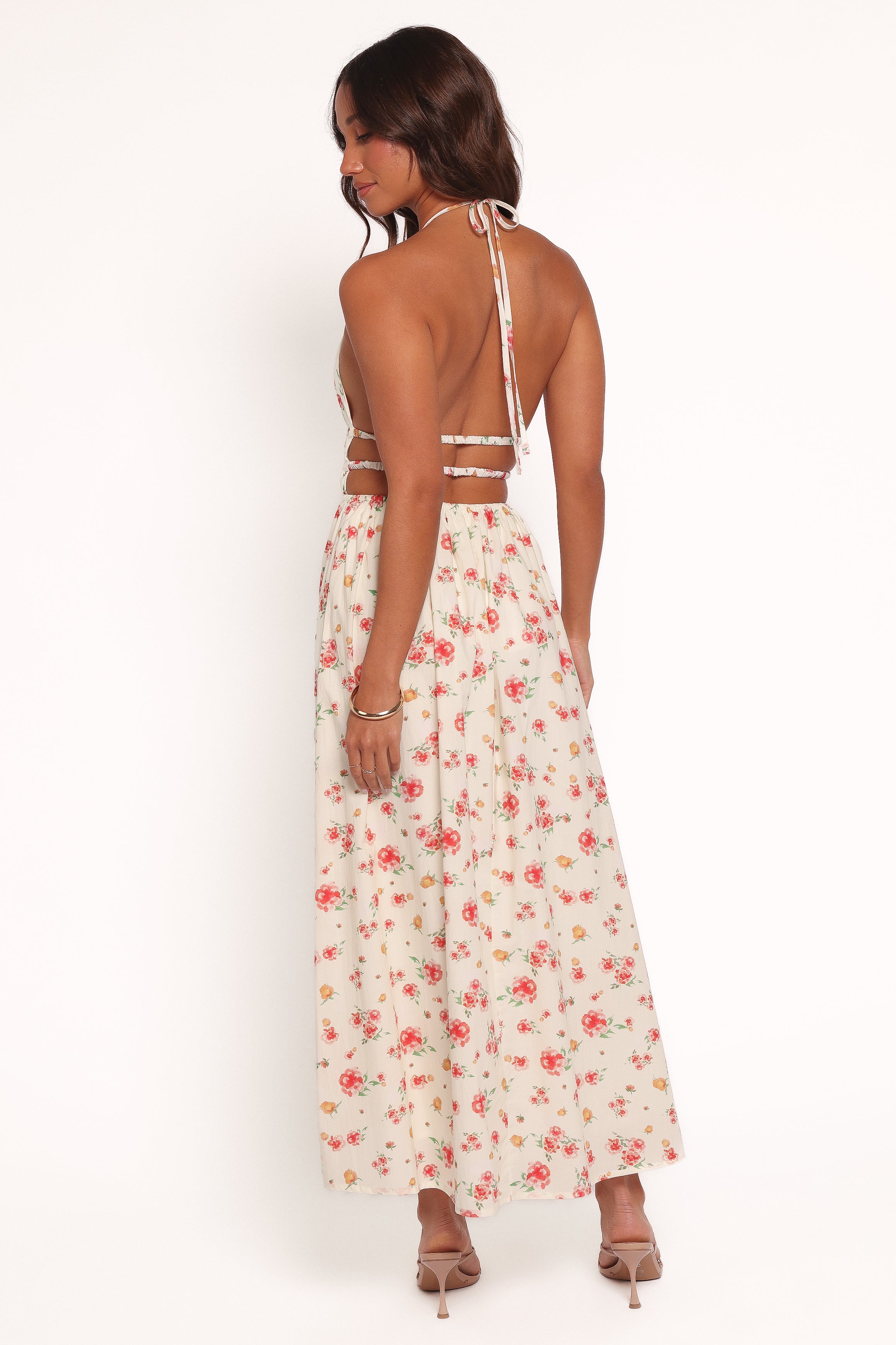 DRESSES Wilder Halterneck Maxi Dress - Pink Floral