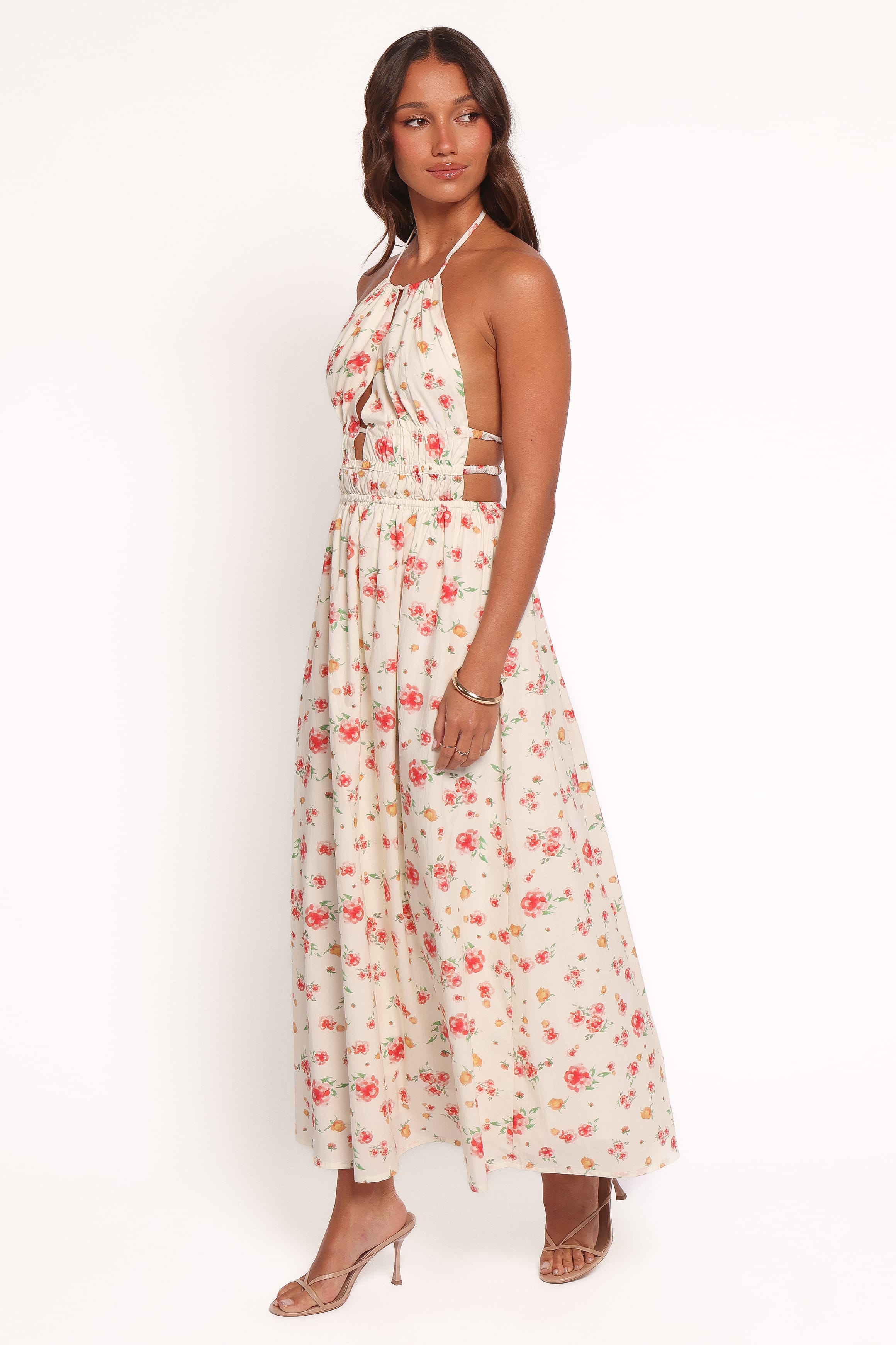 DRESSES Wilder Halterneck Maxi Dress - Pink Floral