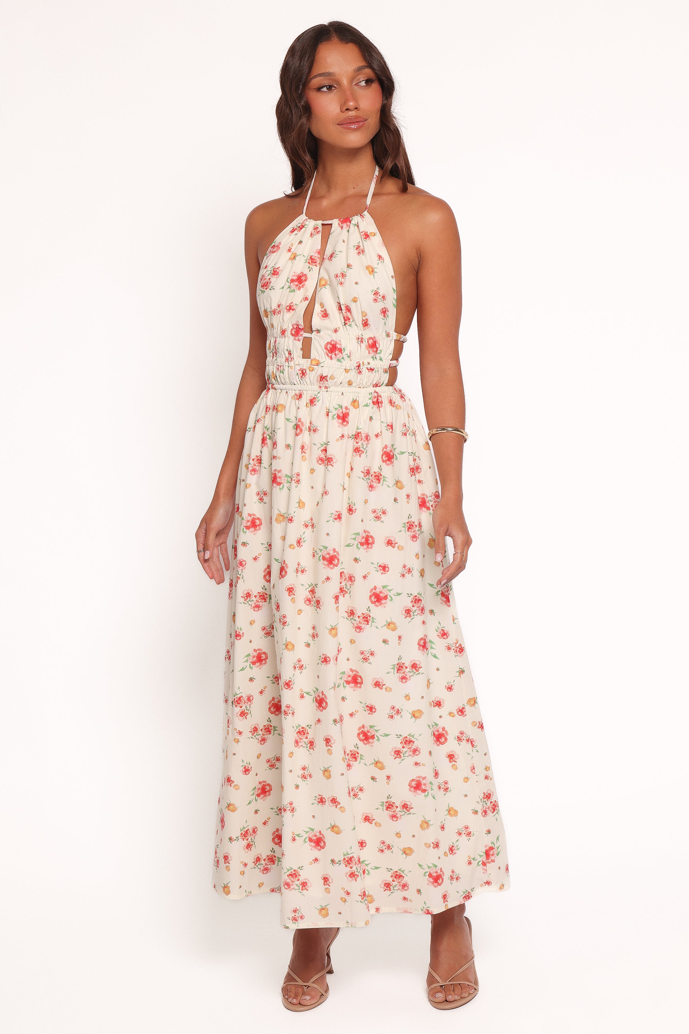 DRESSES Wilder Halterneck Maxi Dress - Pink Floral