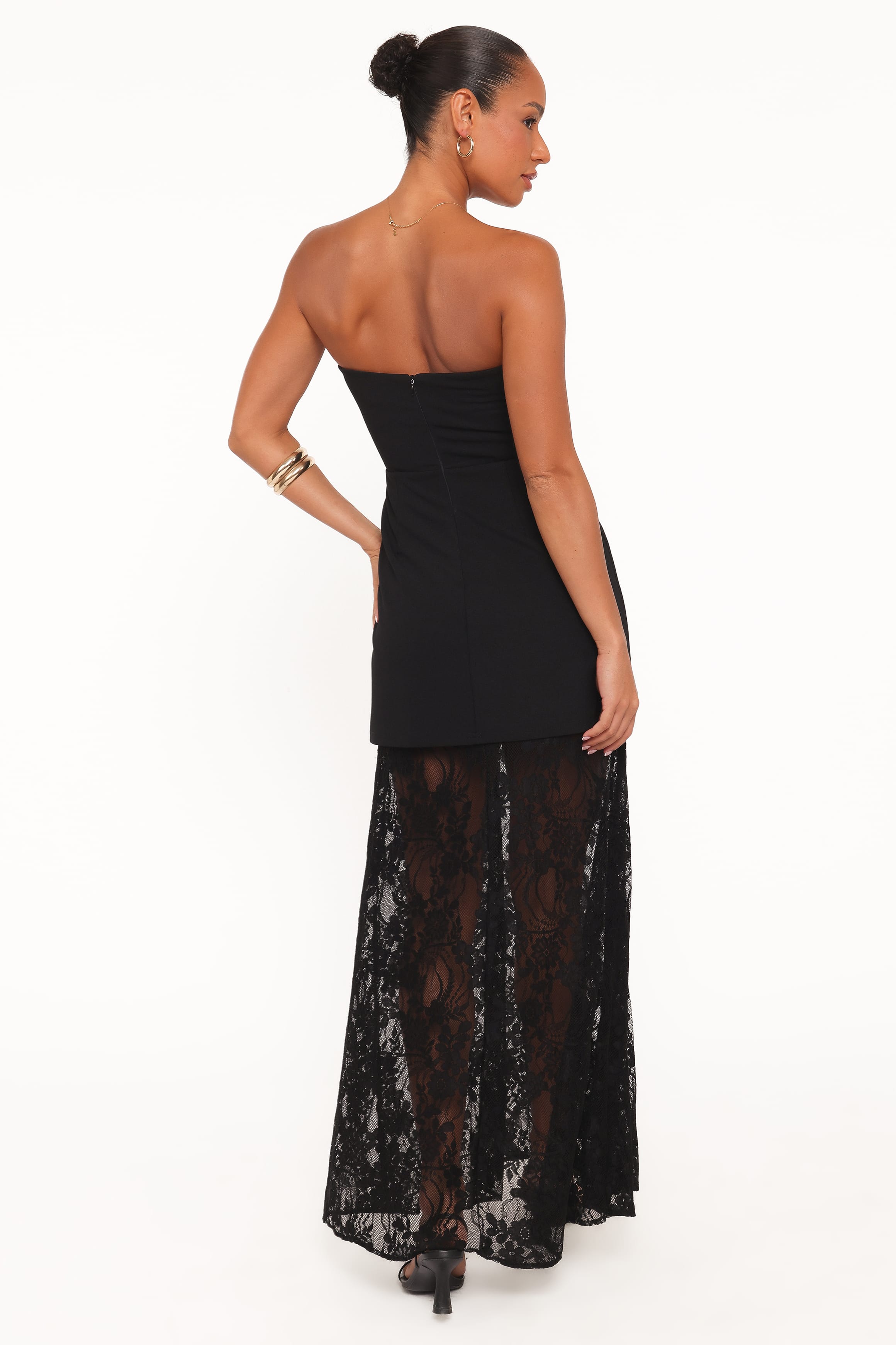 DRESSES Wiley Strapless Lace Maxi Dress - Black