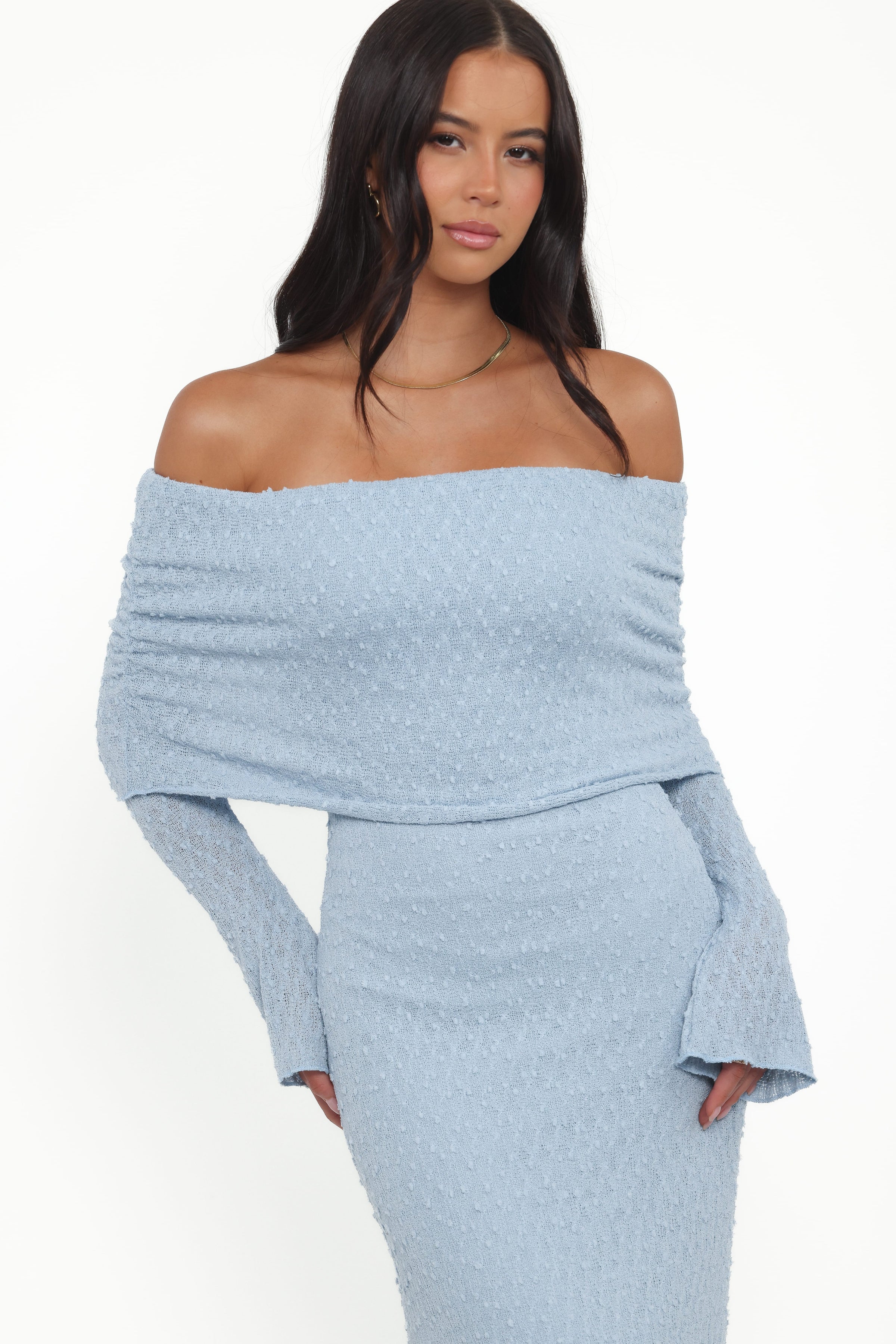 DRESSES Wilma Off Shoulder Dress - Blue