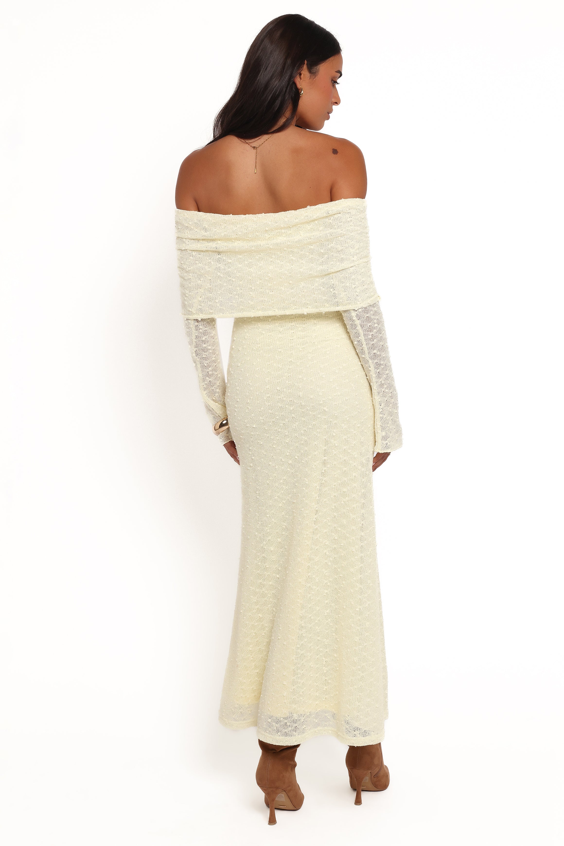 DRESSES Wilma Off Shoulder Dress - Butter Yellow