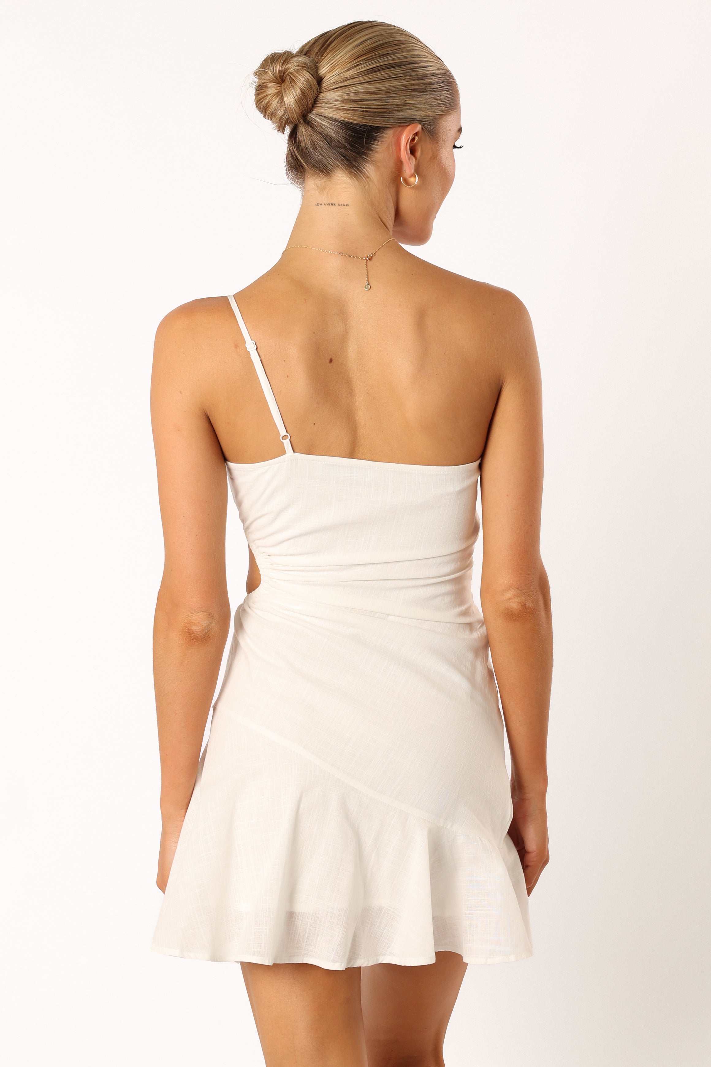 DRESSES @Wimbeldon One Shoulder Mini Dress - White