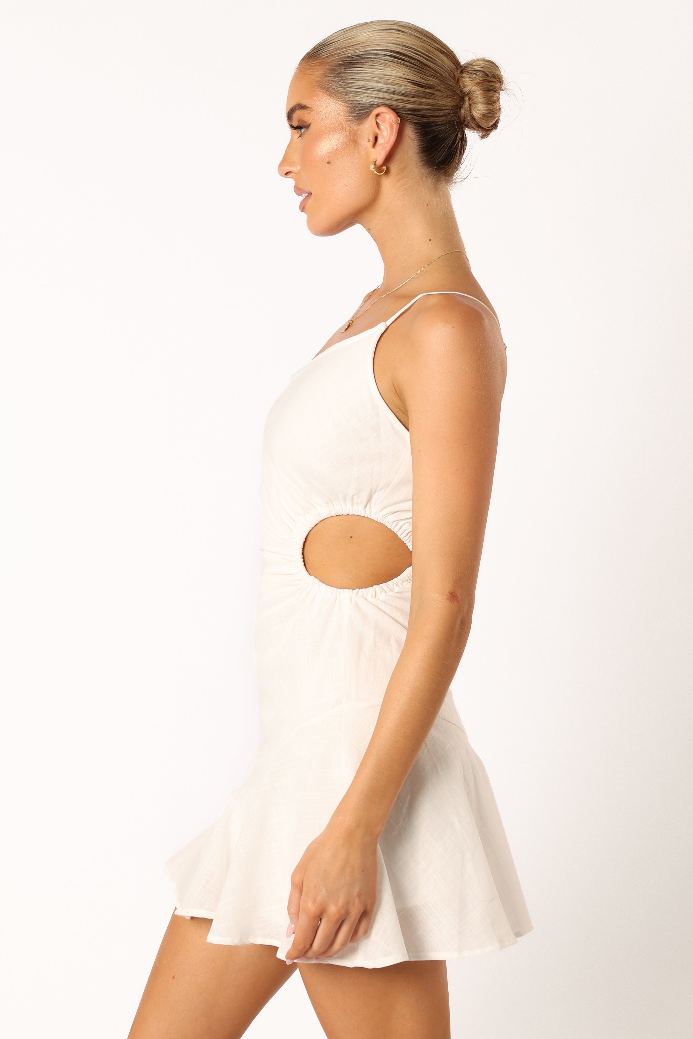 DRESSES @Wimbeldon One Shoulder Mini Dress - White