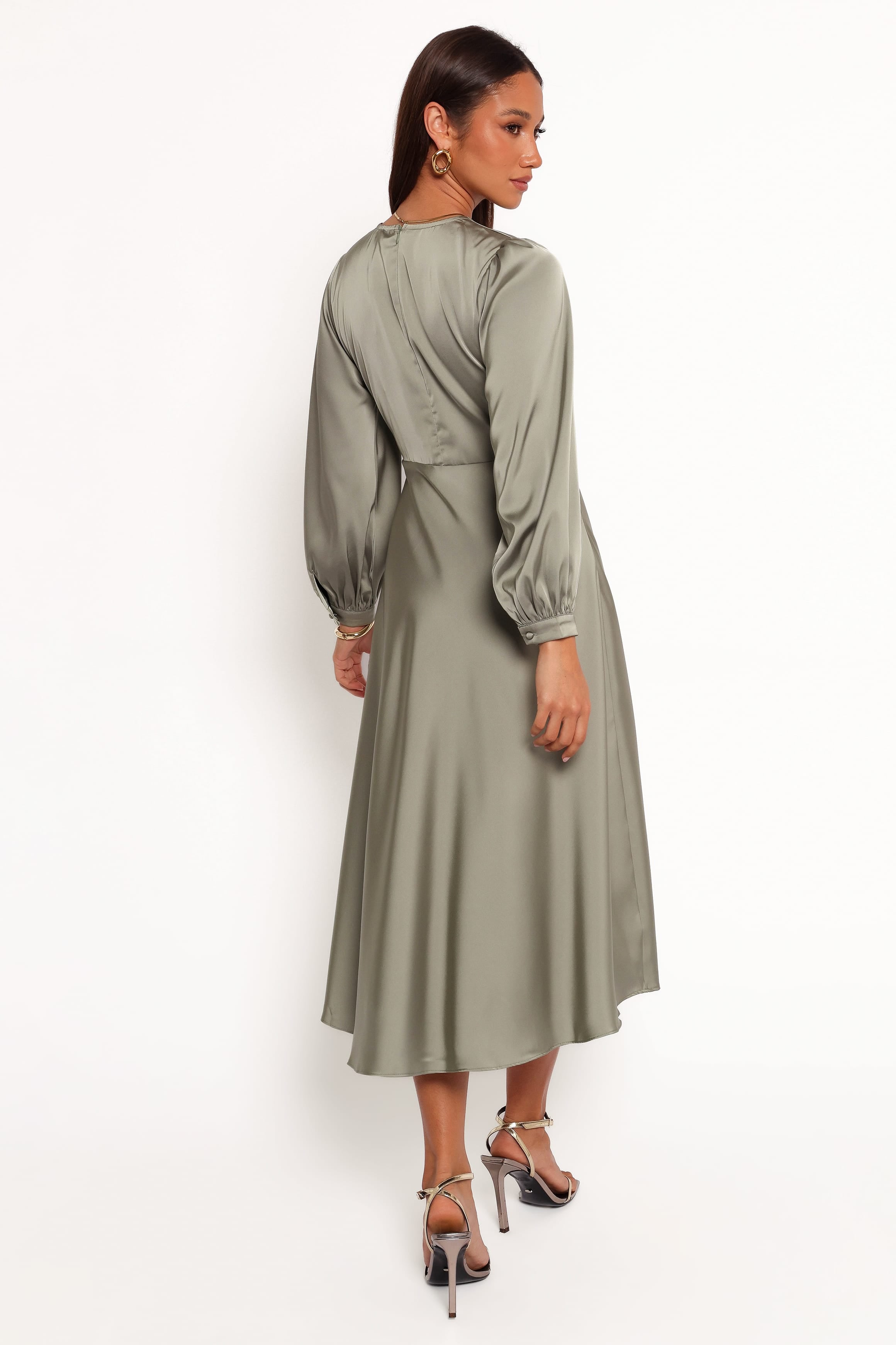 DRESSES Windsor Long Sleeve Maxi Dress - Olive