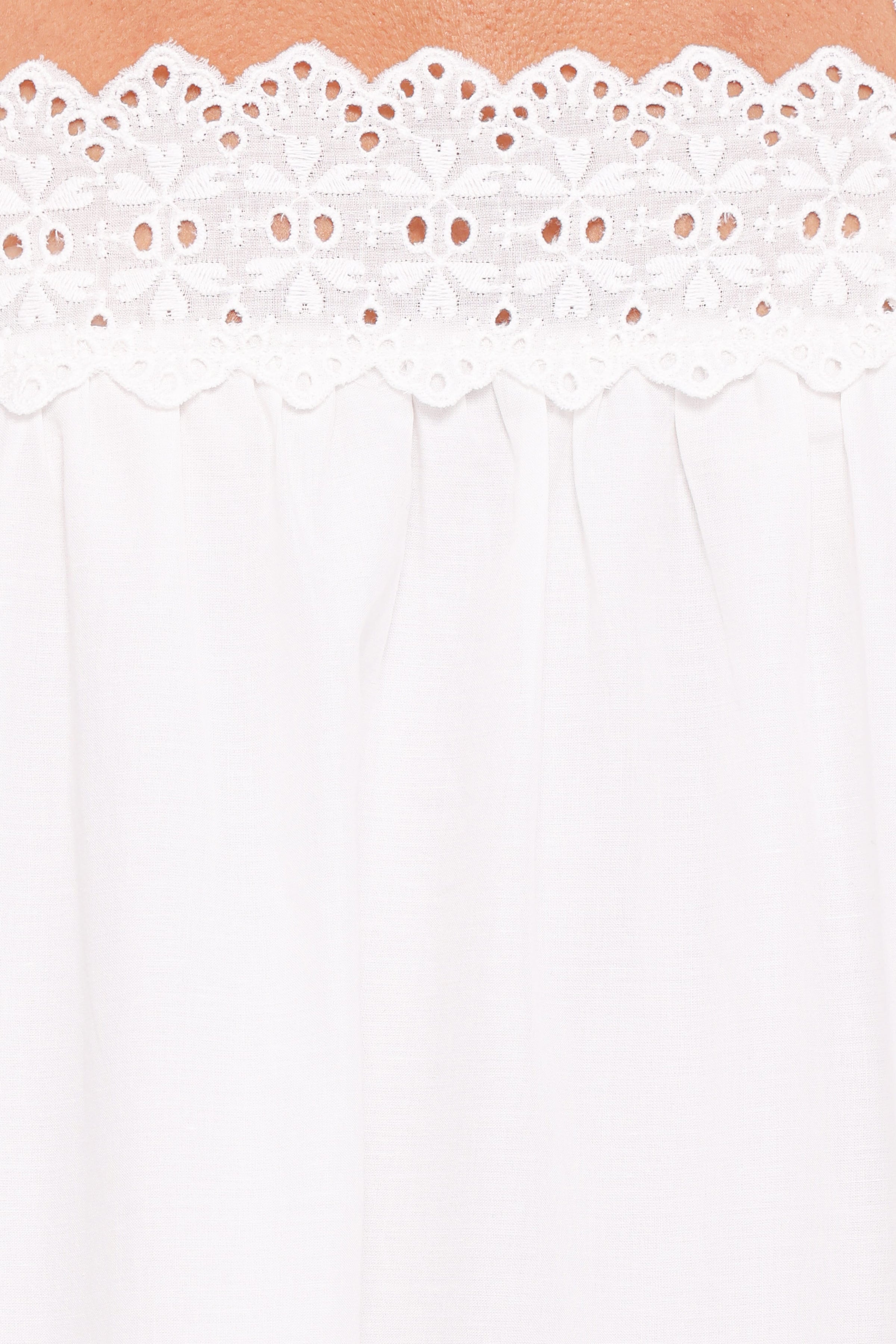DRESSES Winora Midi Dress - White Broderie