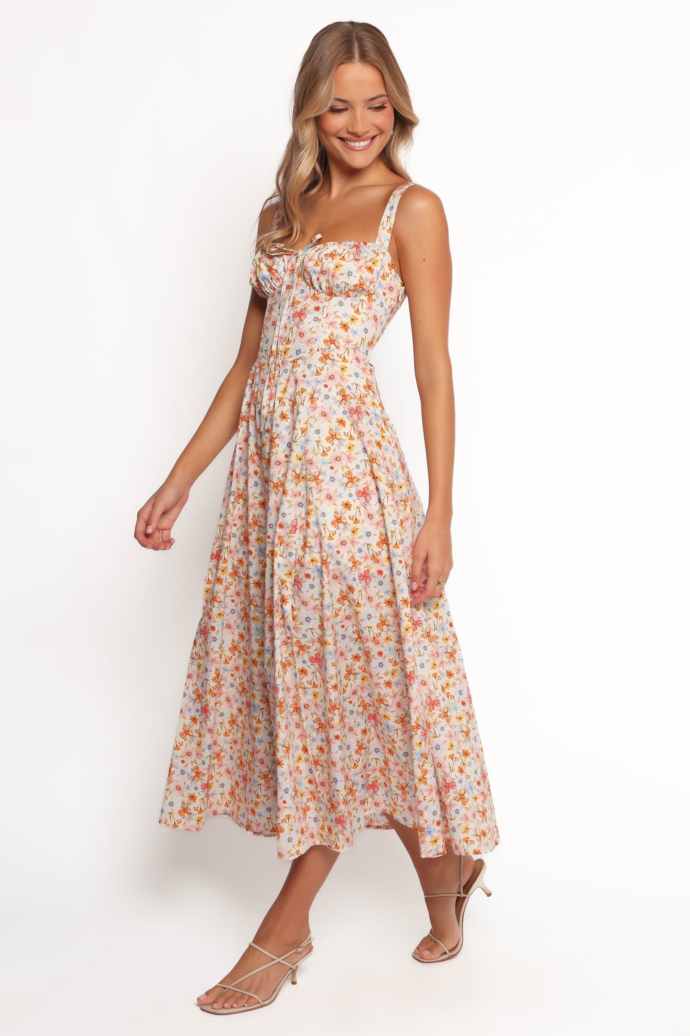 DRESSES Wisteria Midi Dress - Orange