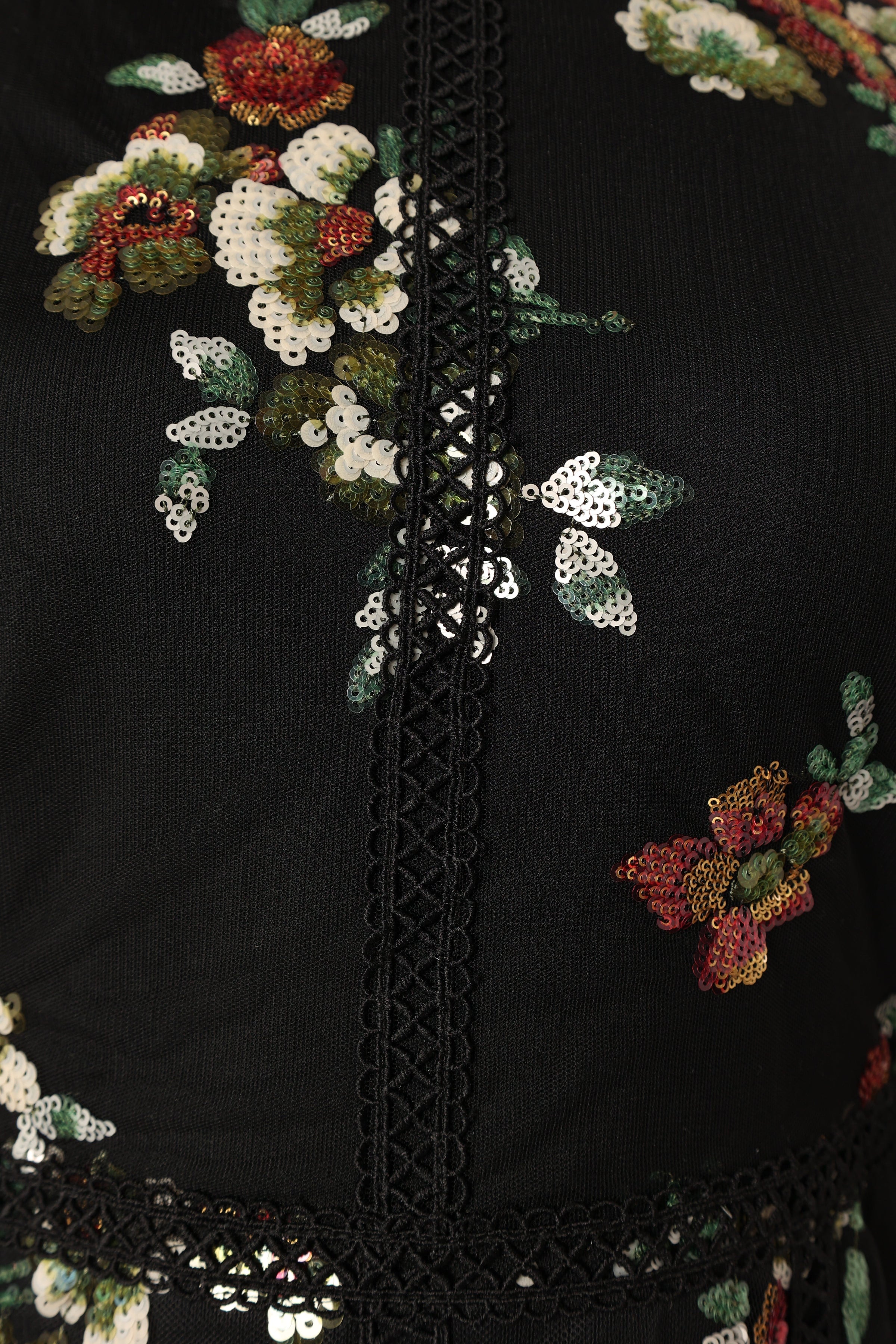 DRESSES @Woodsen Longsleeve Mini Dress - Black Floral