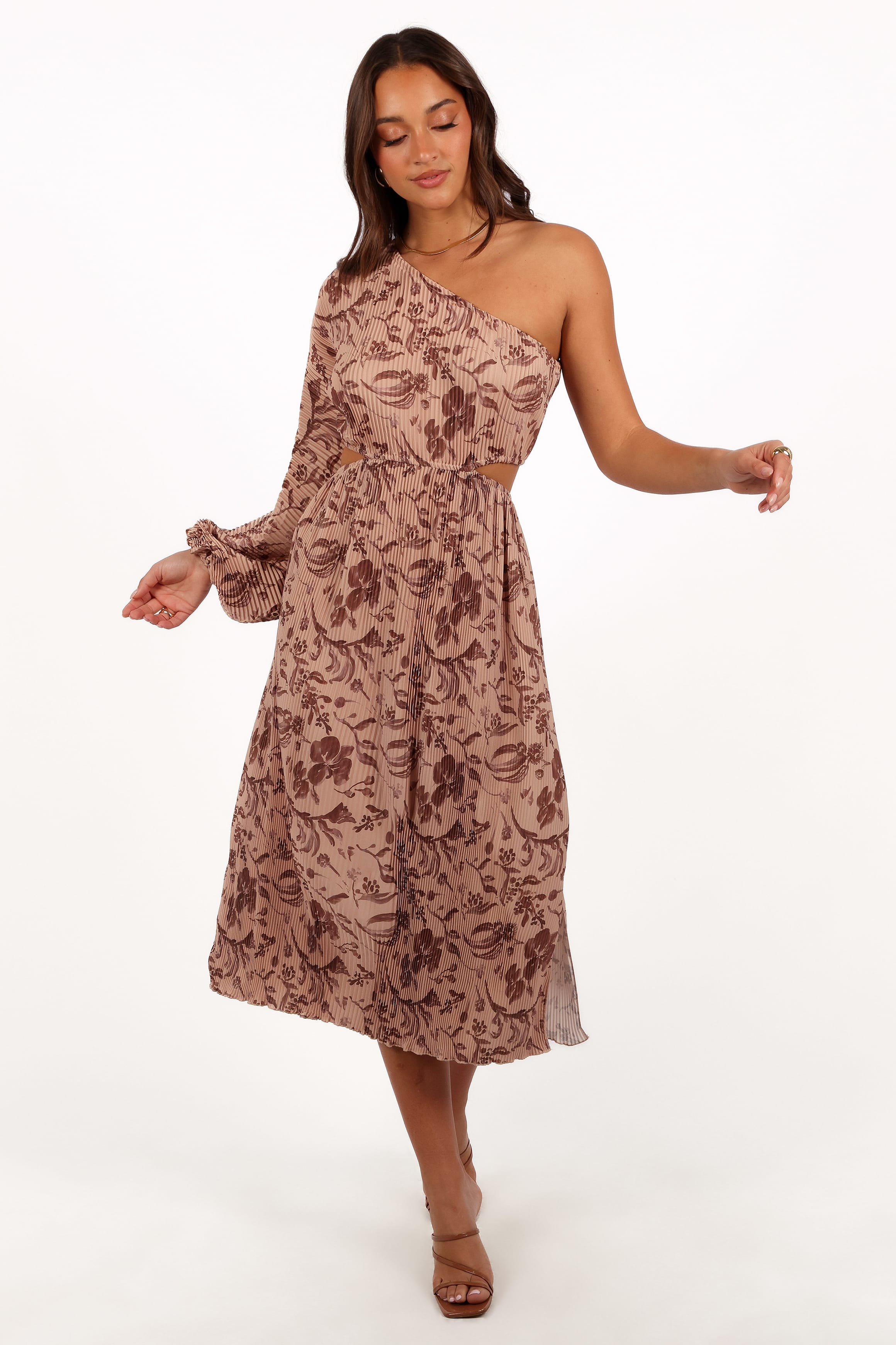 DRESSES Wren One Shoulder Midi Dress - Wild Orchid
