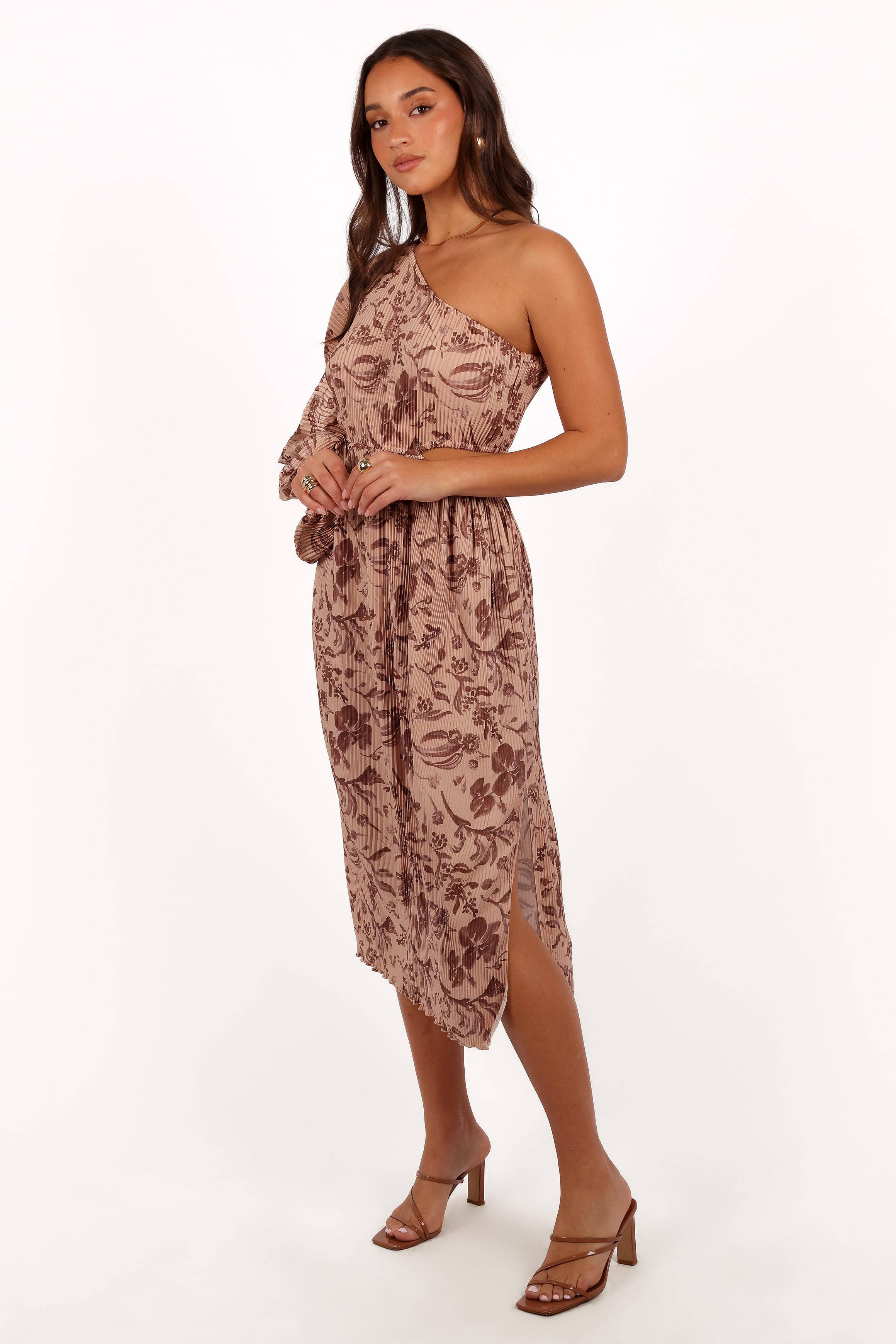 DRESSES Wren One Shoulder Midi Dress - Wild Orchid