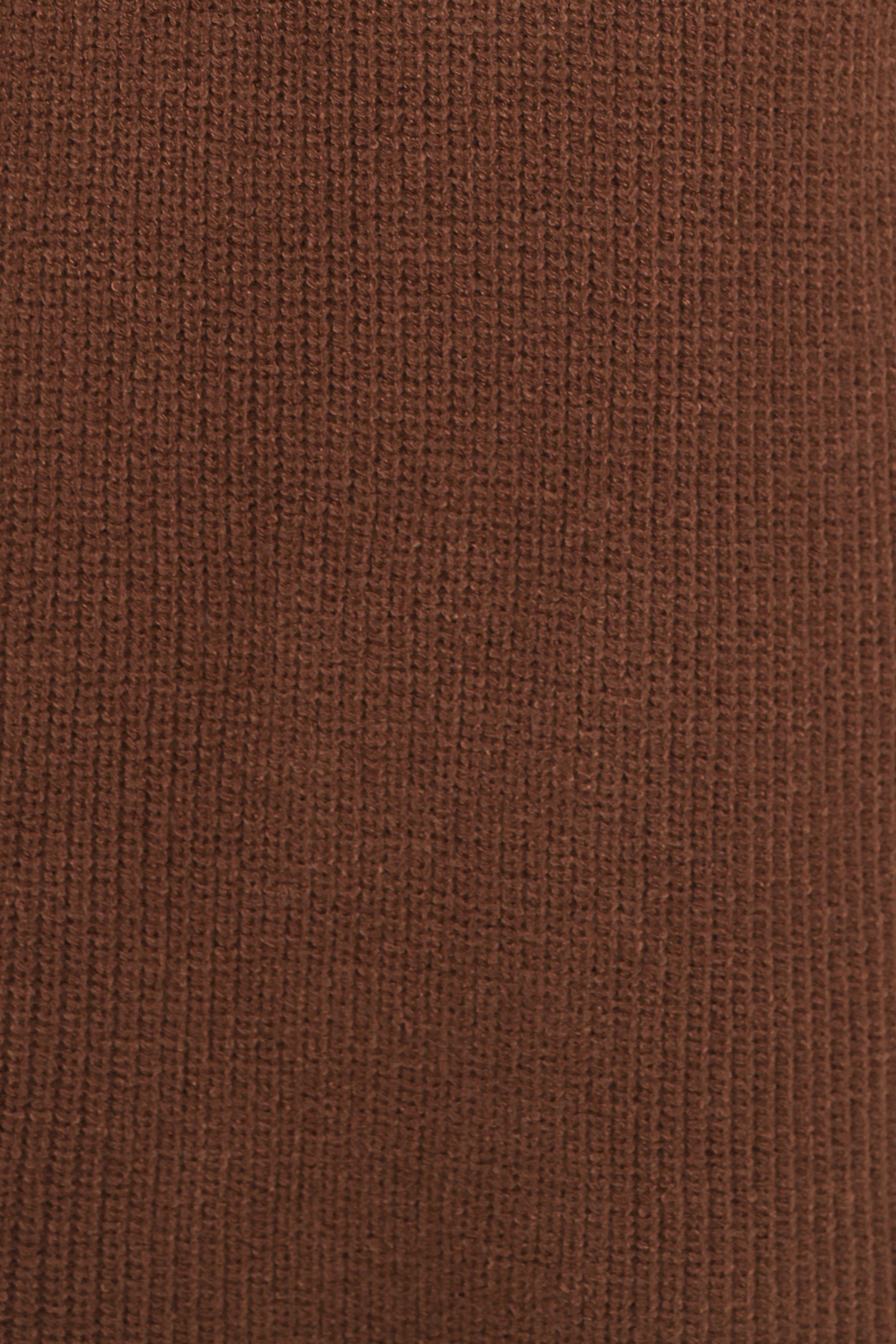 DRESSES Wright Knit Mini Dress - Chocolate Brown