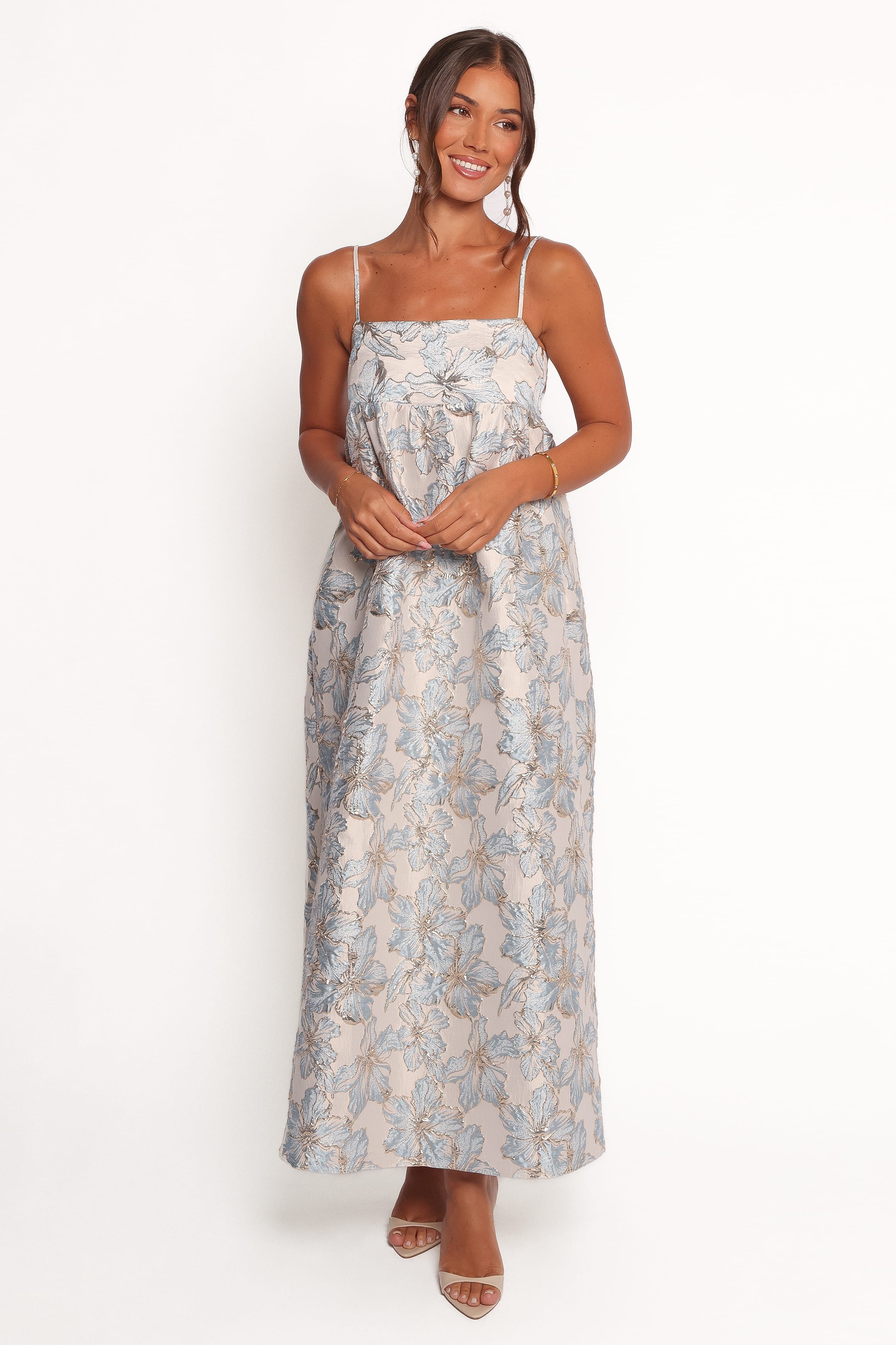 DRESSES Yasmine Maxi Dress - Baby Blue Floral