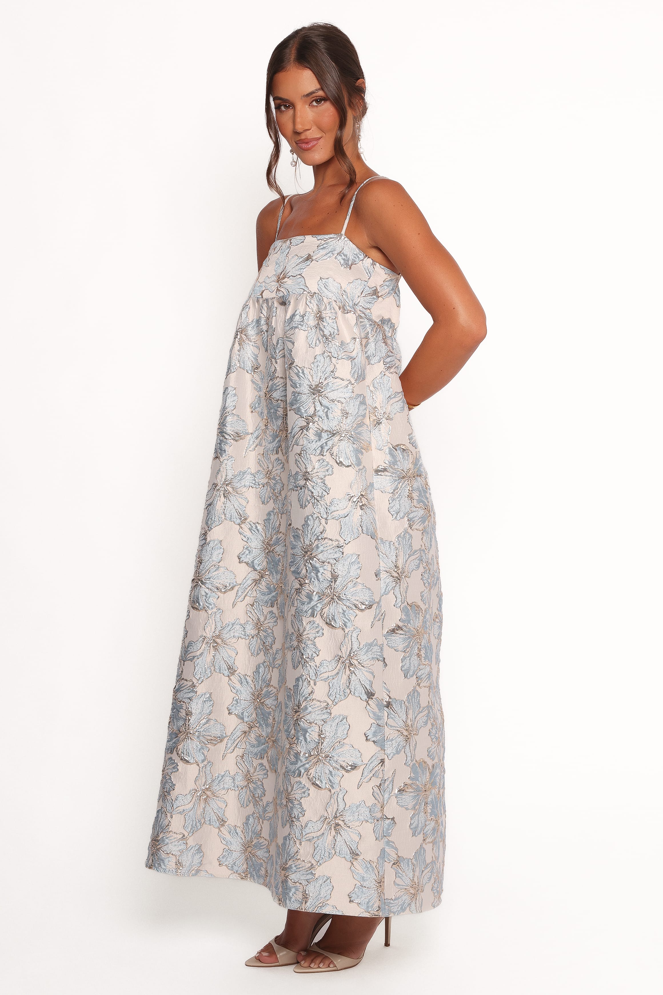 DRESSES Yasmine Maxi Dress - Baby Blue Floral