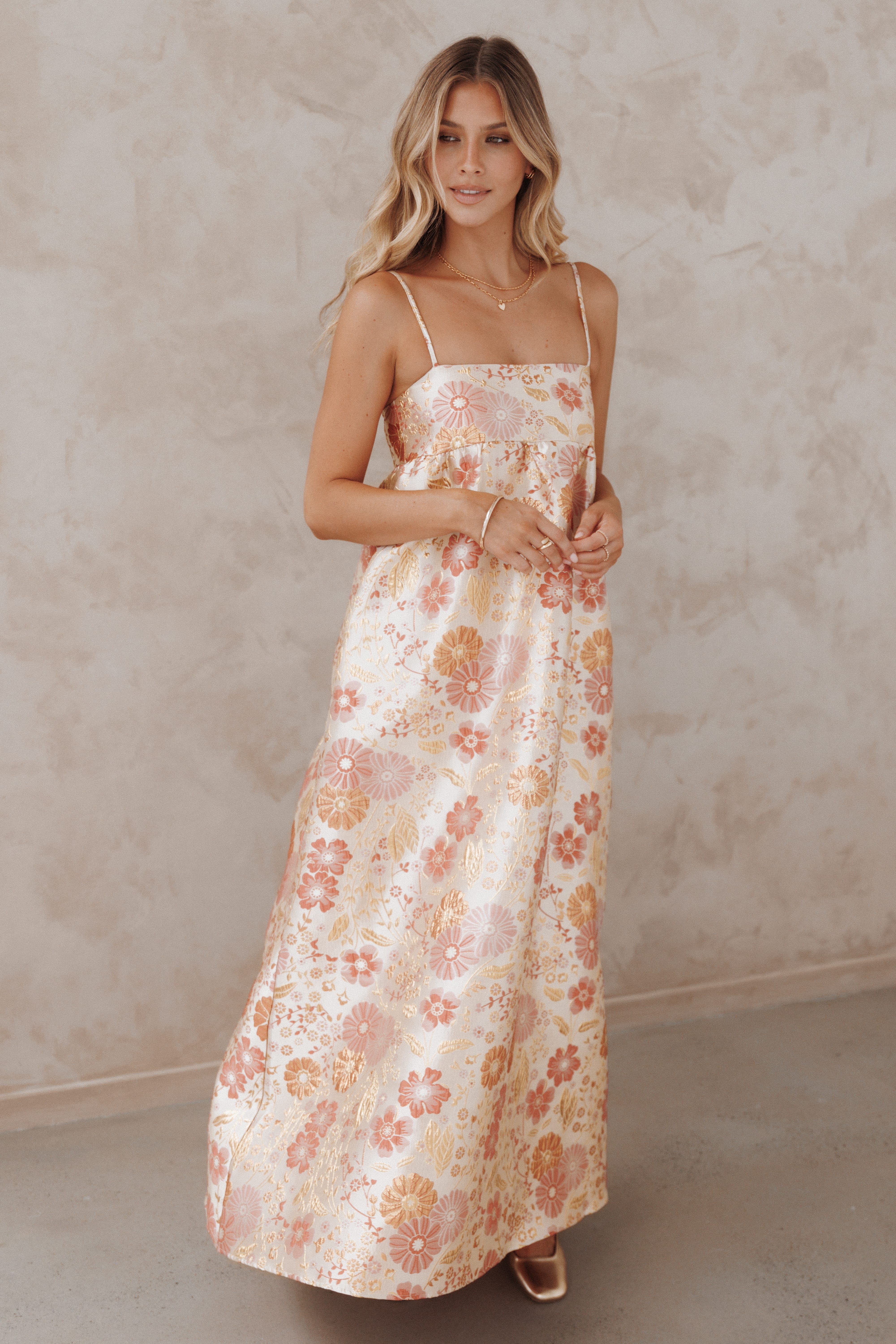 DRESSES Yasmine Maxi Dress - Pink Floral