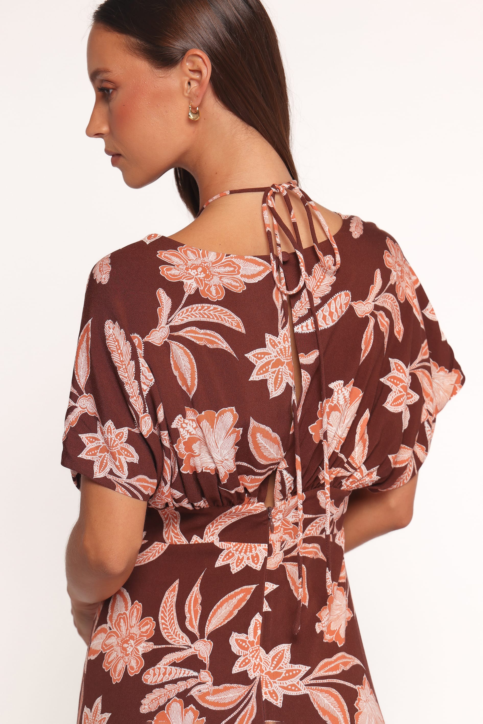 DRESSES Yolande Midi Dress - Orange Floral