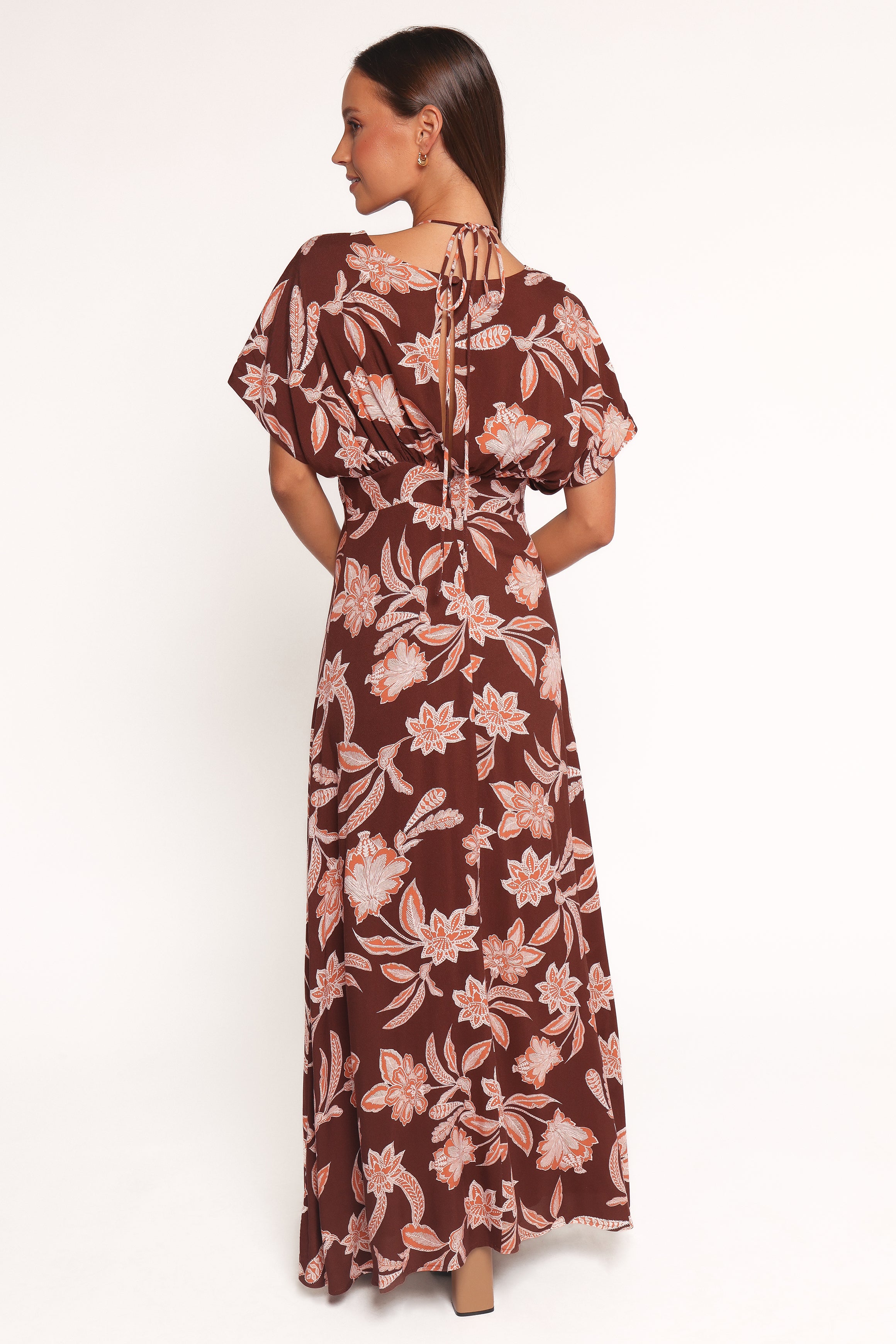 DRESSES Yolande Midi Dress - Orange Floral