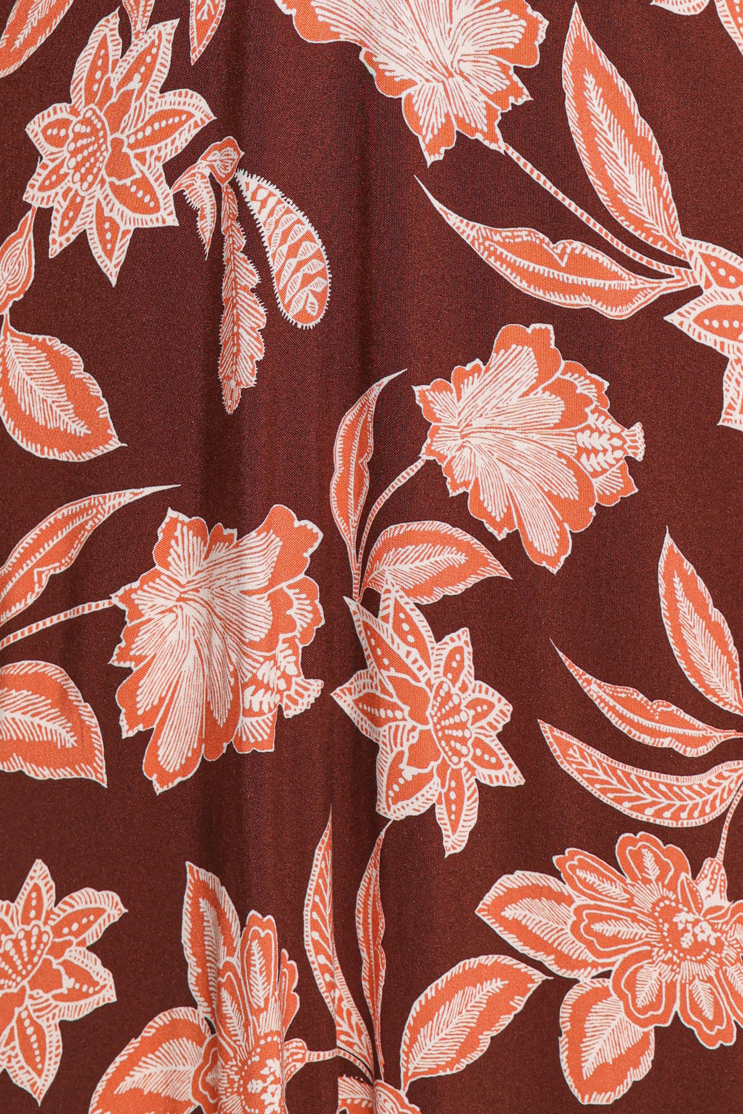 DRESSES Yolande Midi Dress - Orange Floral