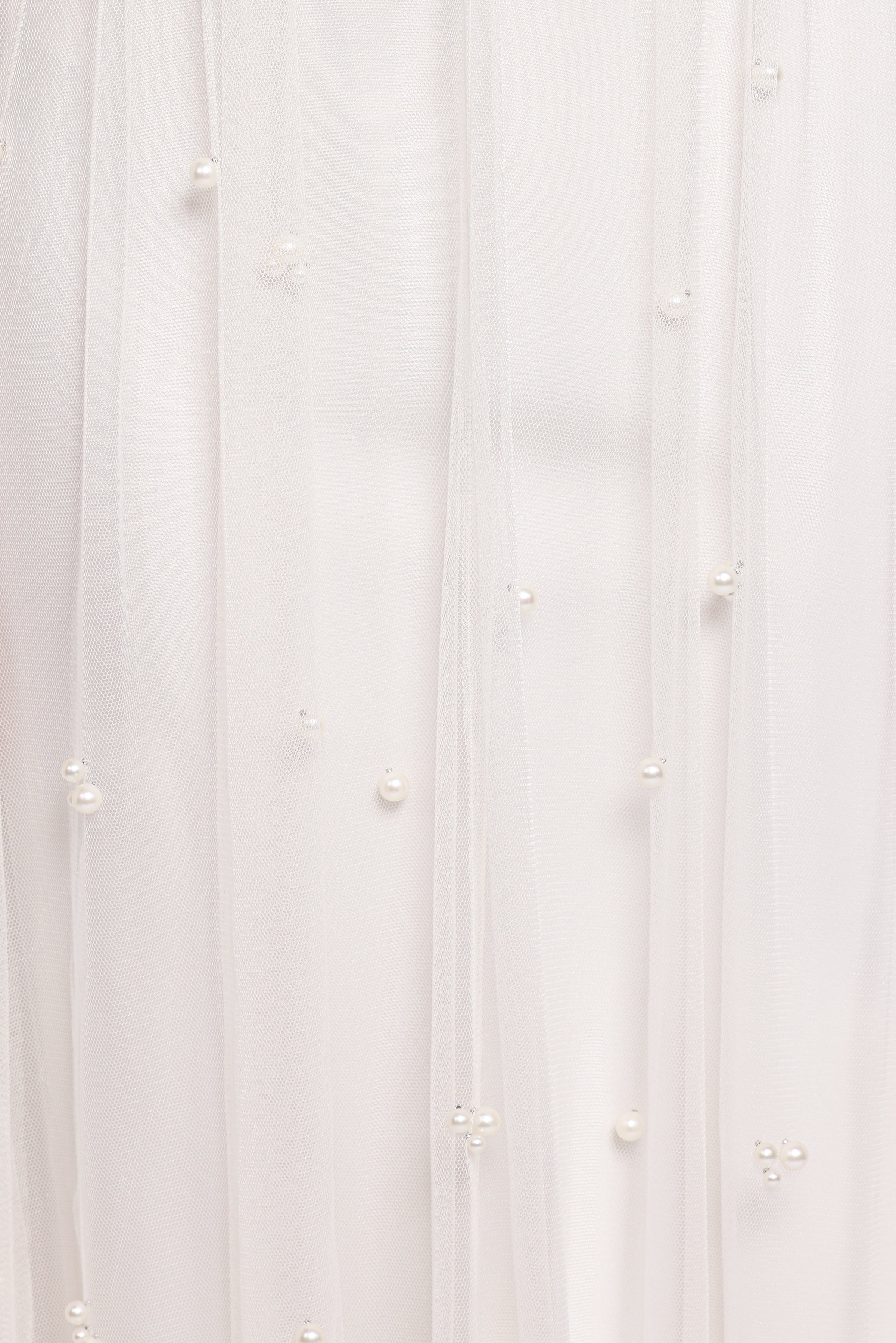 DRESSES Yulia Pearl Midi Dress - Ecru