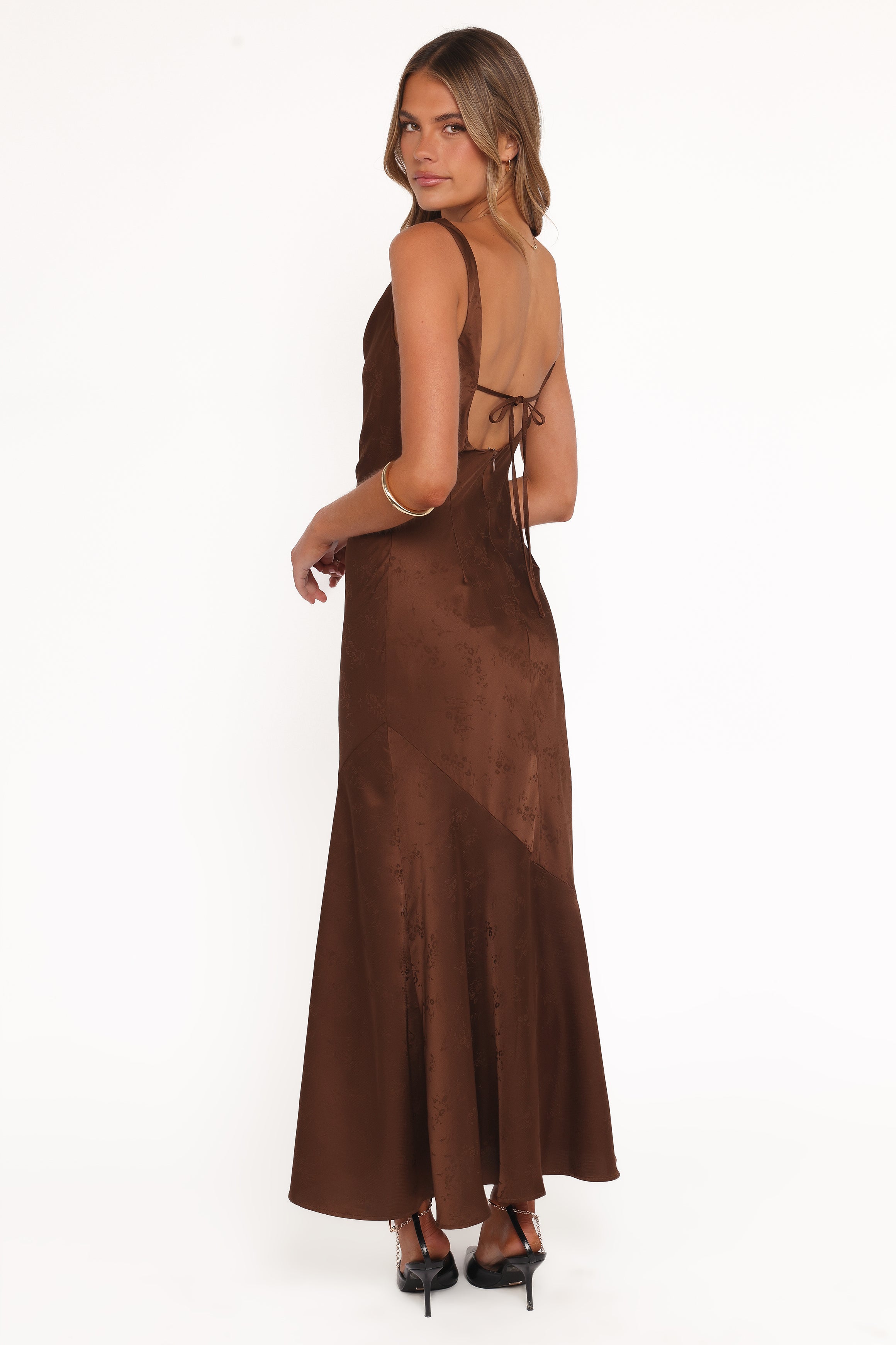 DRESSES Zabrina Midi Dress - Brown Floral