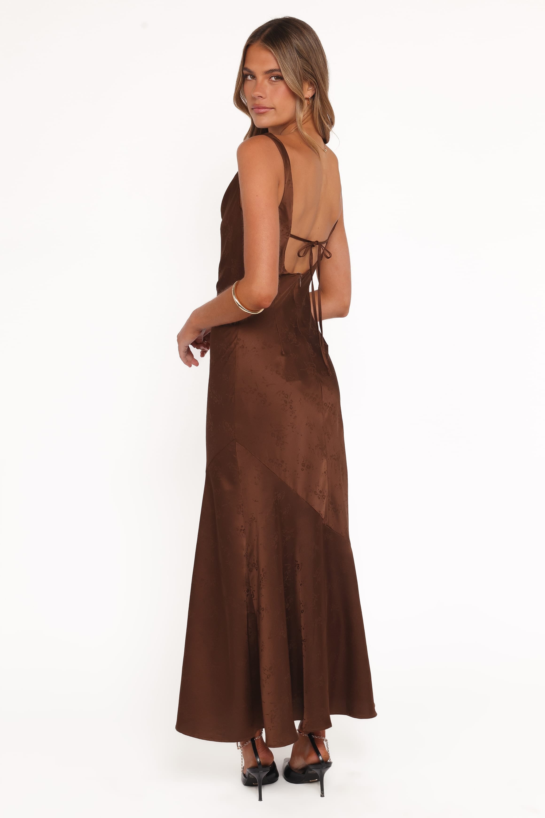 DRESSES Zabrina Midi Dress - Brown Floral