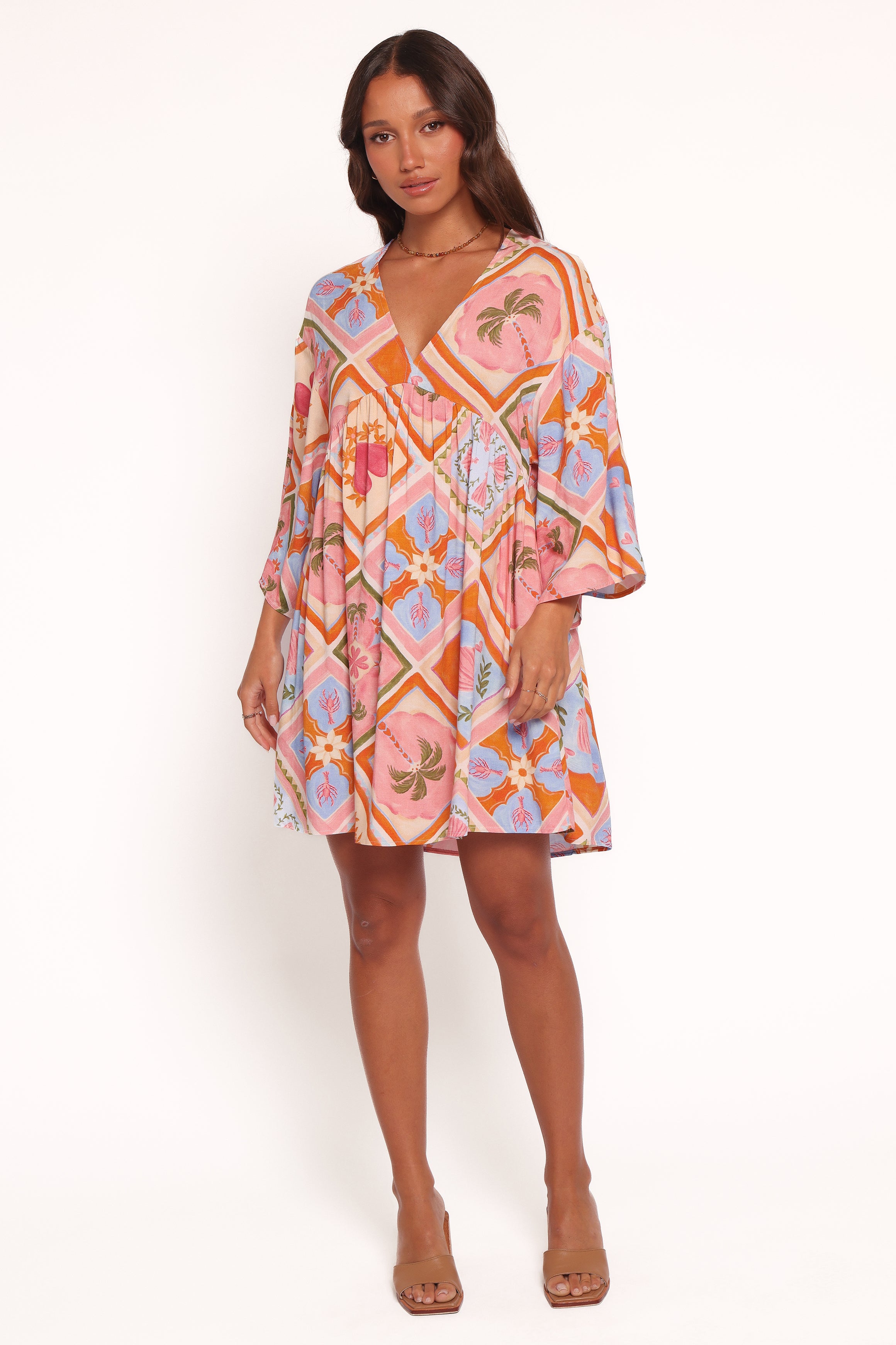 DRESSES Zanna Mini Dress - Multi Tile