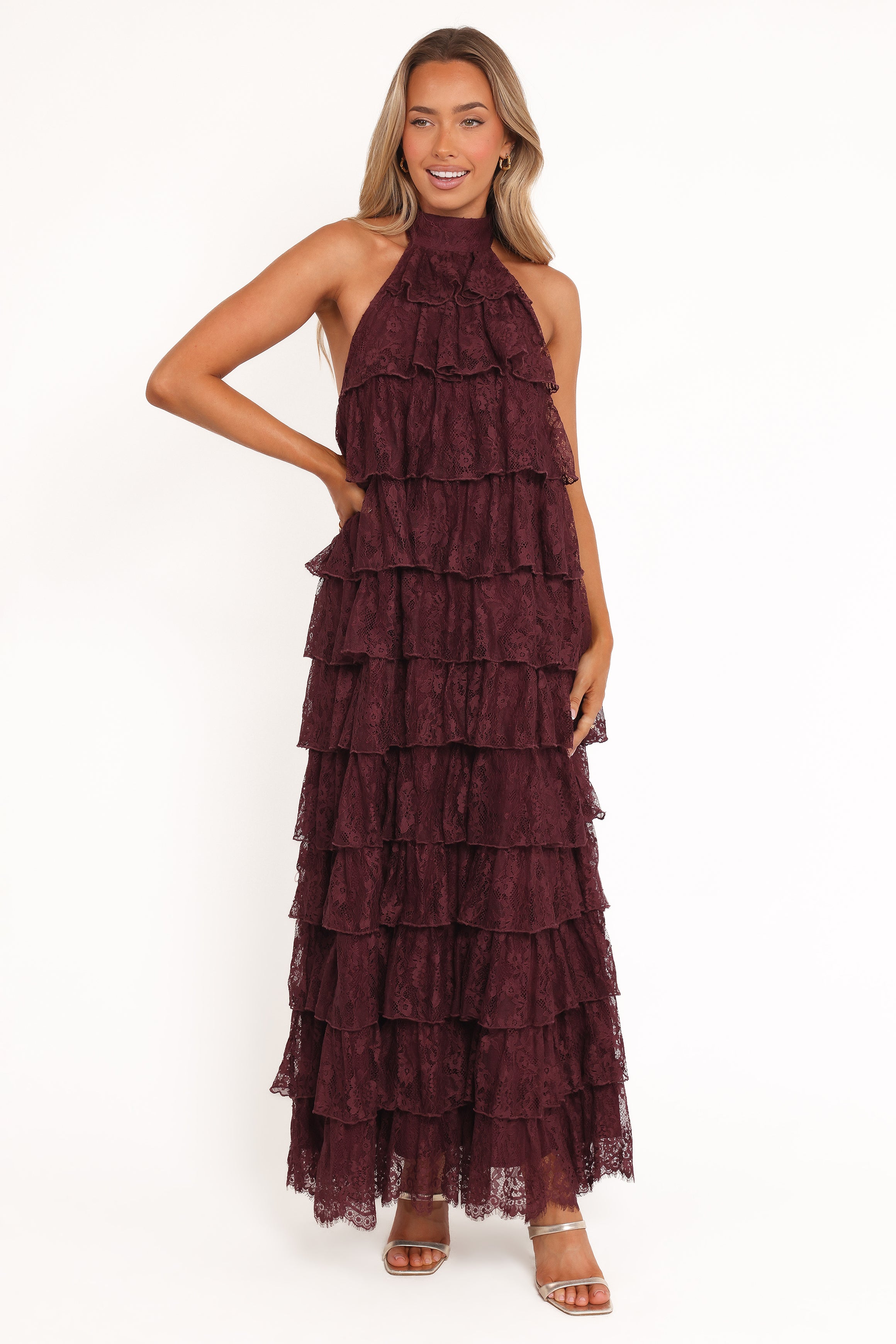 DRESSES Zoella Maxi Dress - Cherry Lace