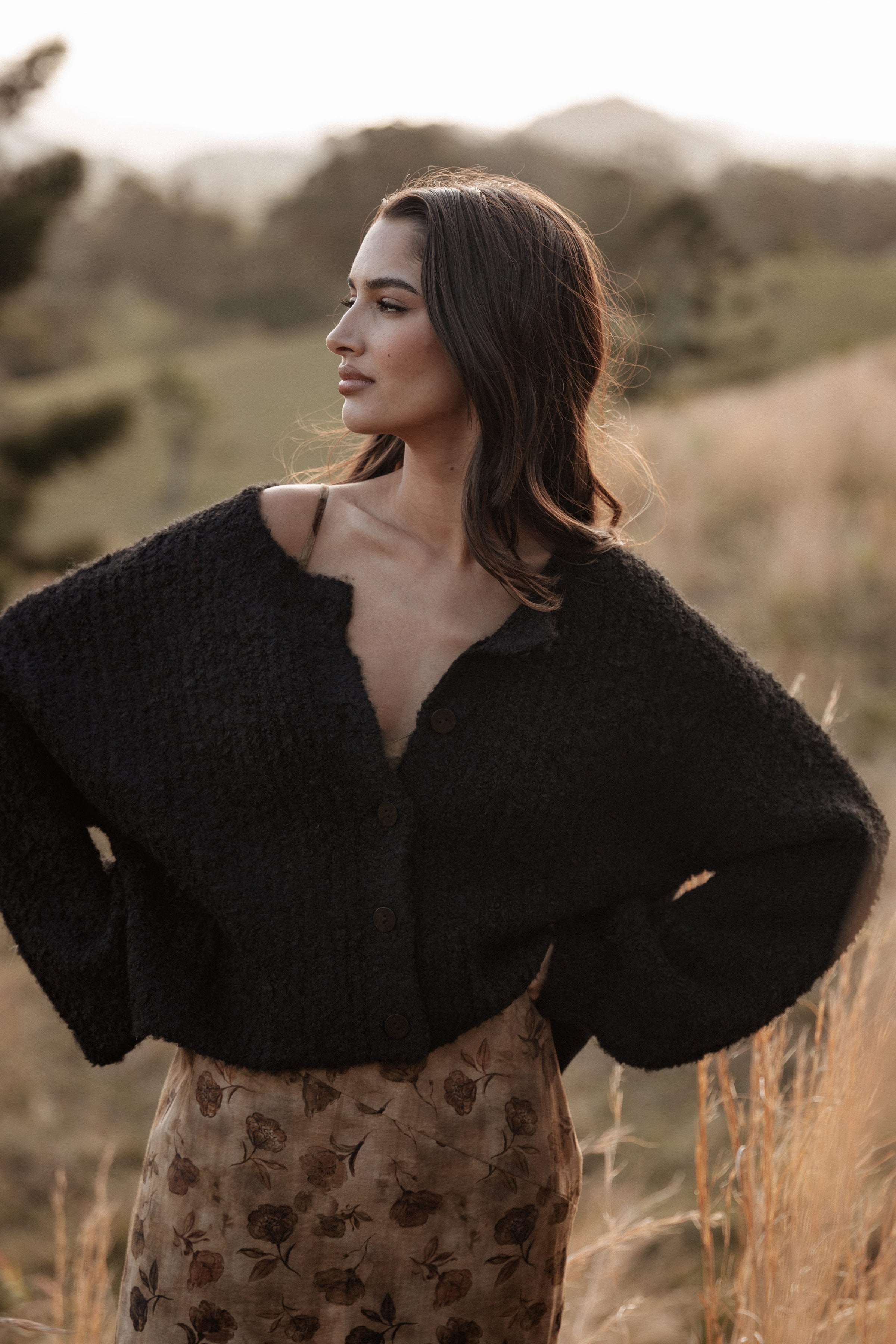 KNITWEAR Albertine Cardigan - Black