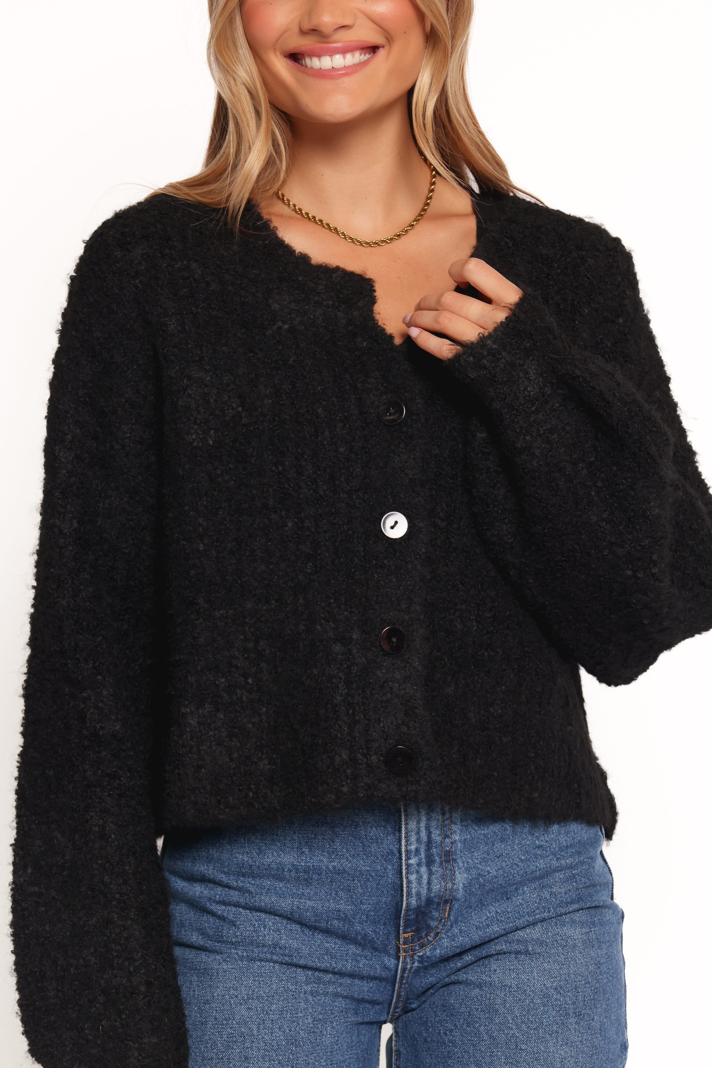 KNITWEAR Albertine Cardigan - Black