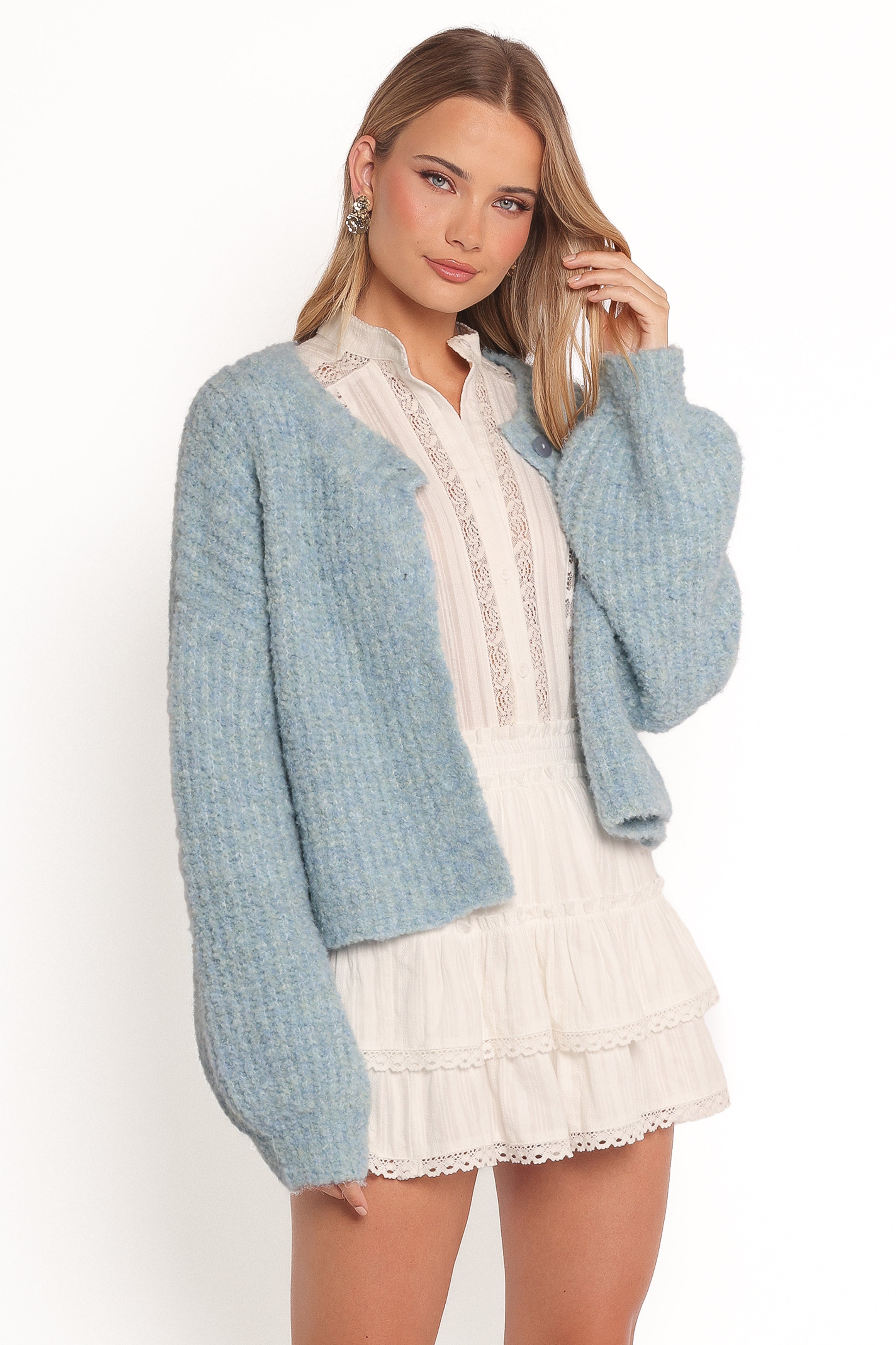 KNITWEAR Albertine Cardigan - Blue