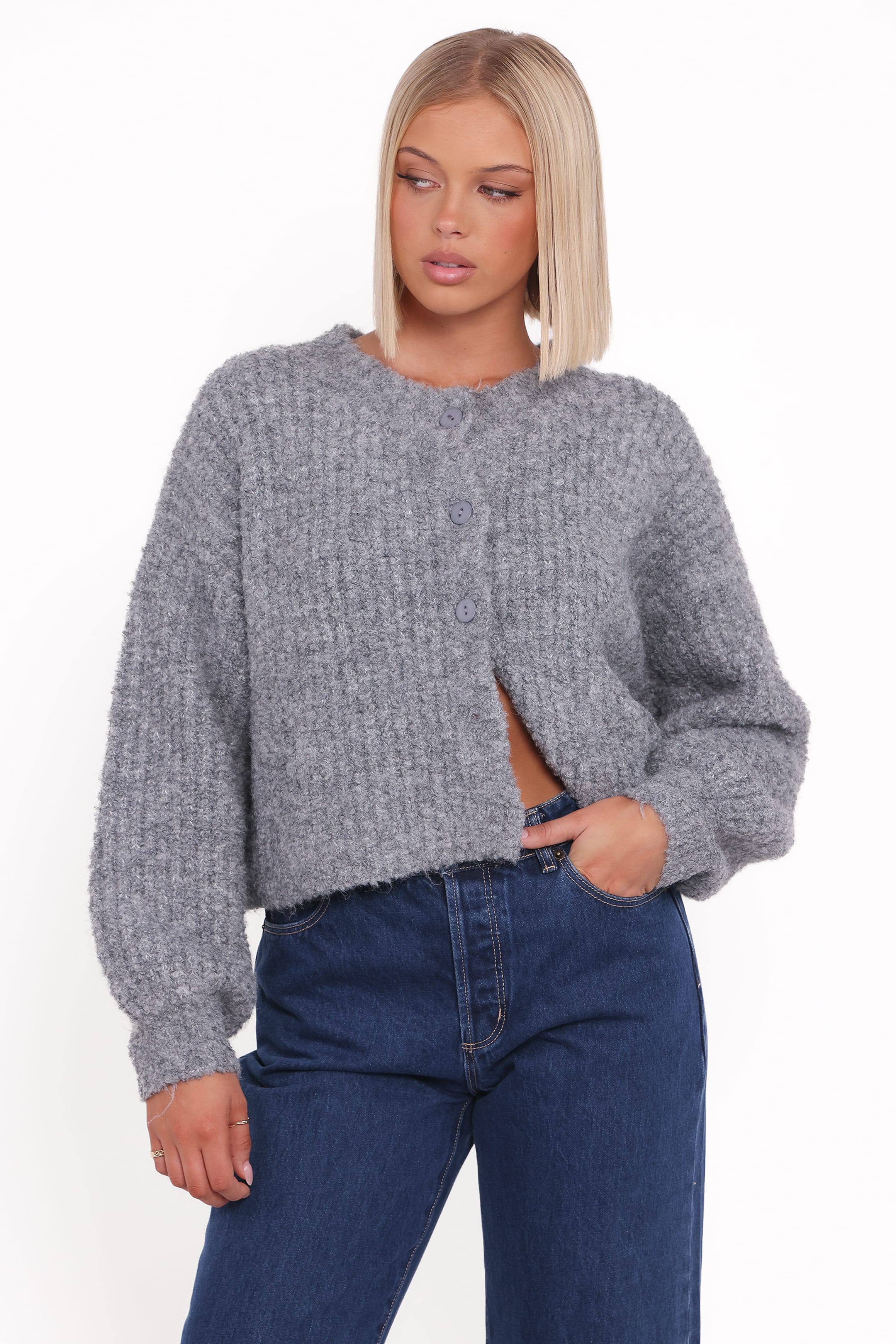 KNITWEAR Albertine Cardigan - Grey