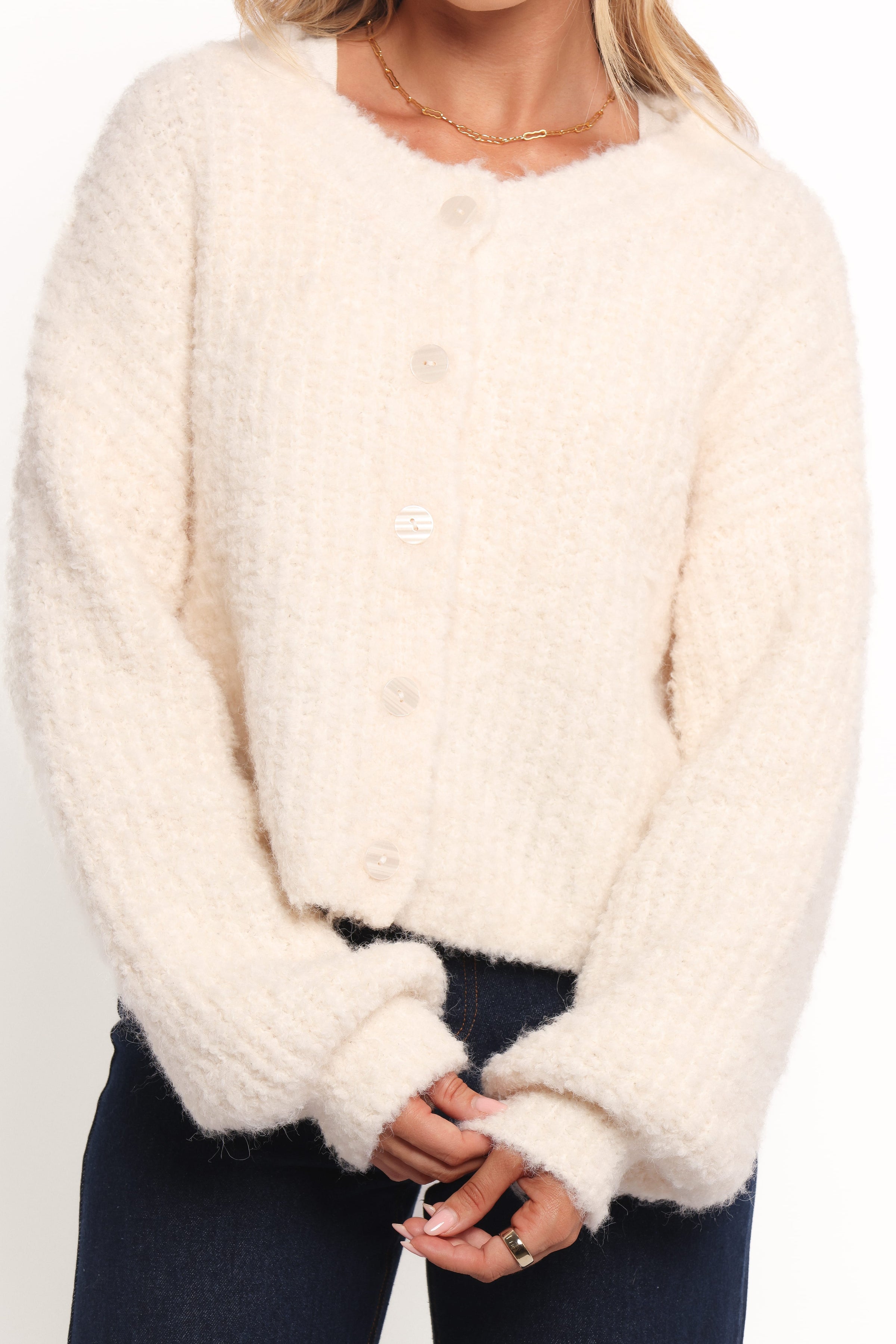 KNITWEAR Albertine Cardigan - White