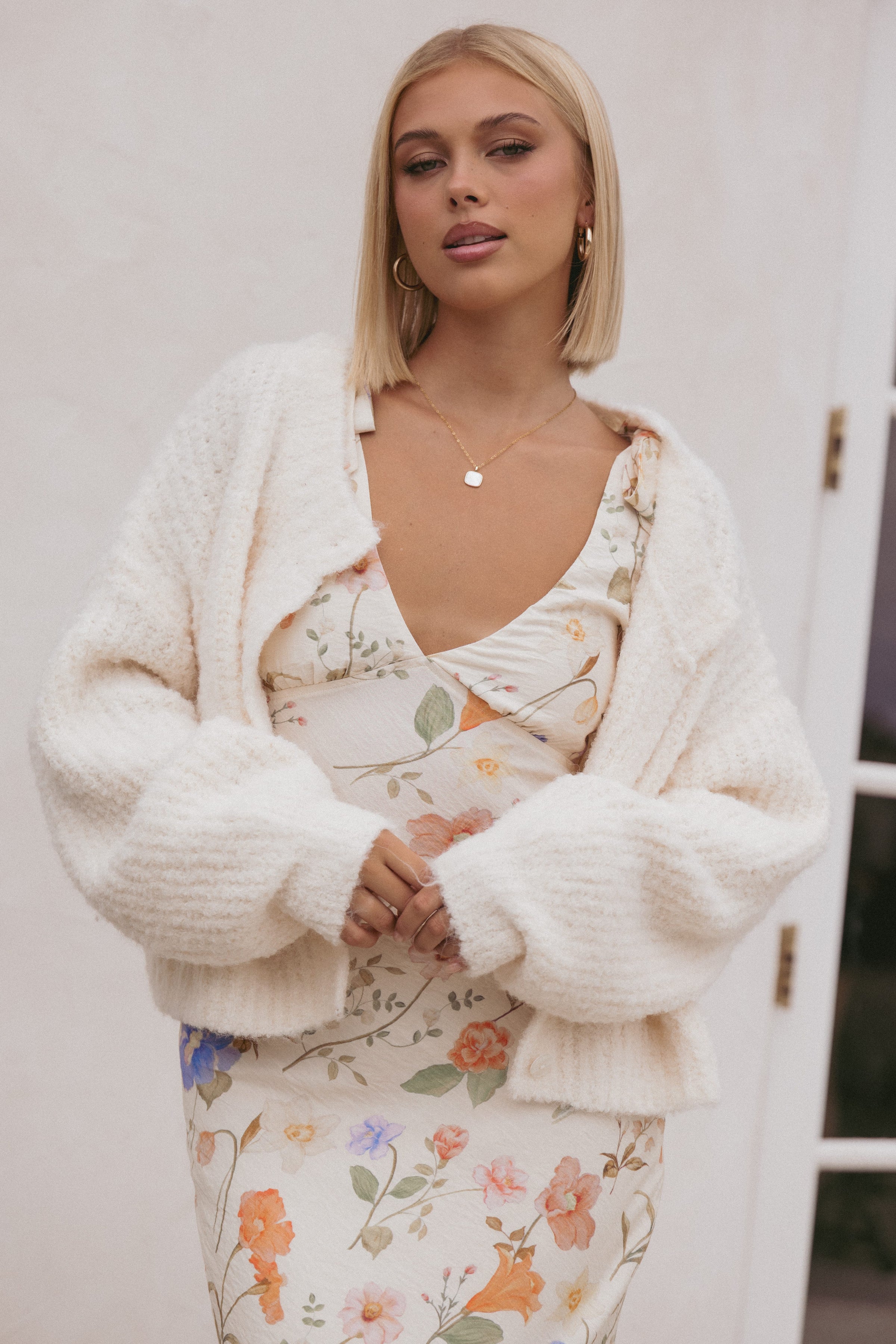 KNITWEAR Albertine Cardigan - White