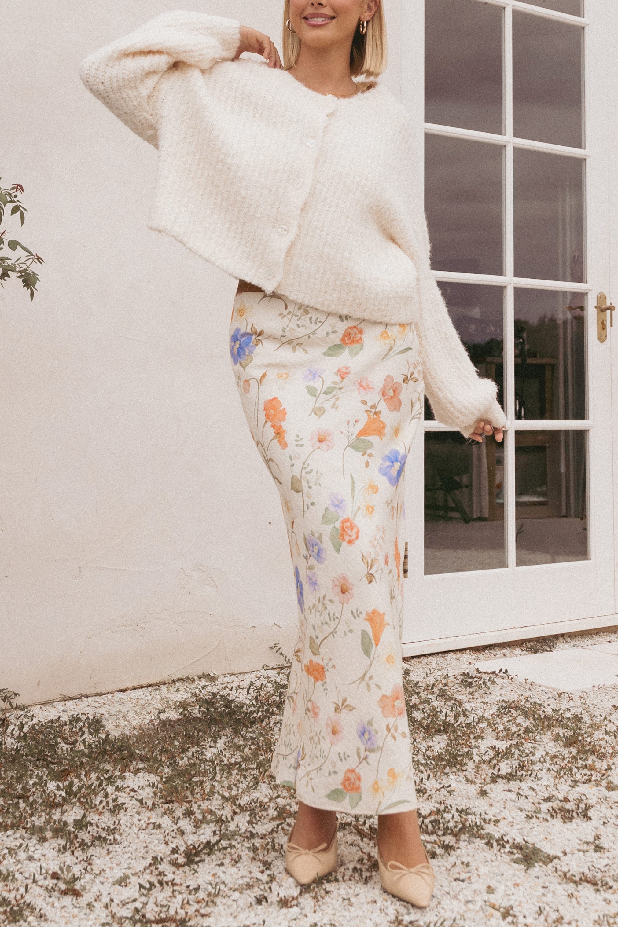 KNITWEAR Albertine Cardigan - White