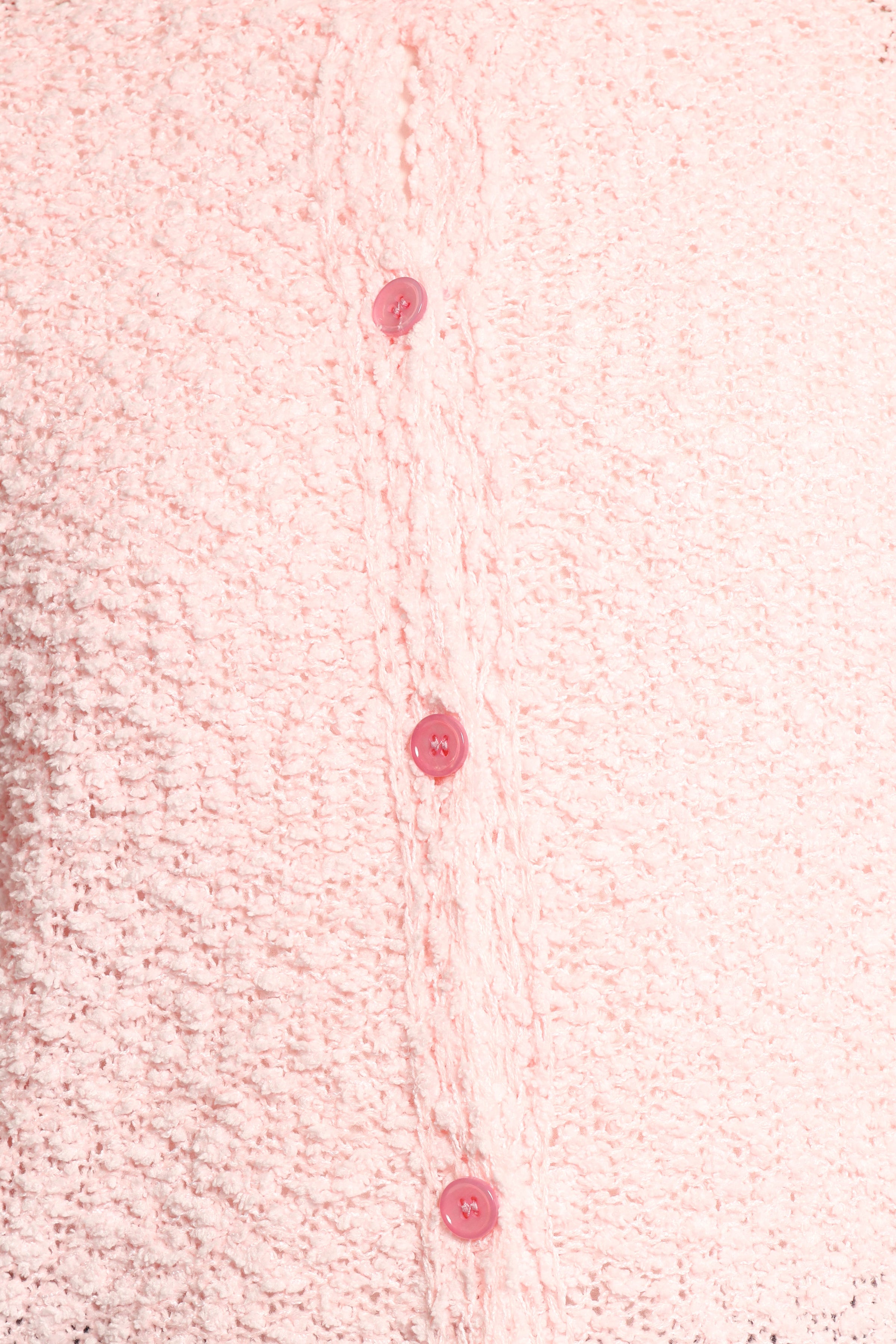 KNITWEAR Ally Texture Cardigan - Pink
